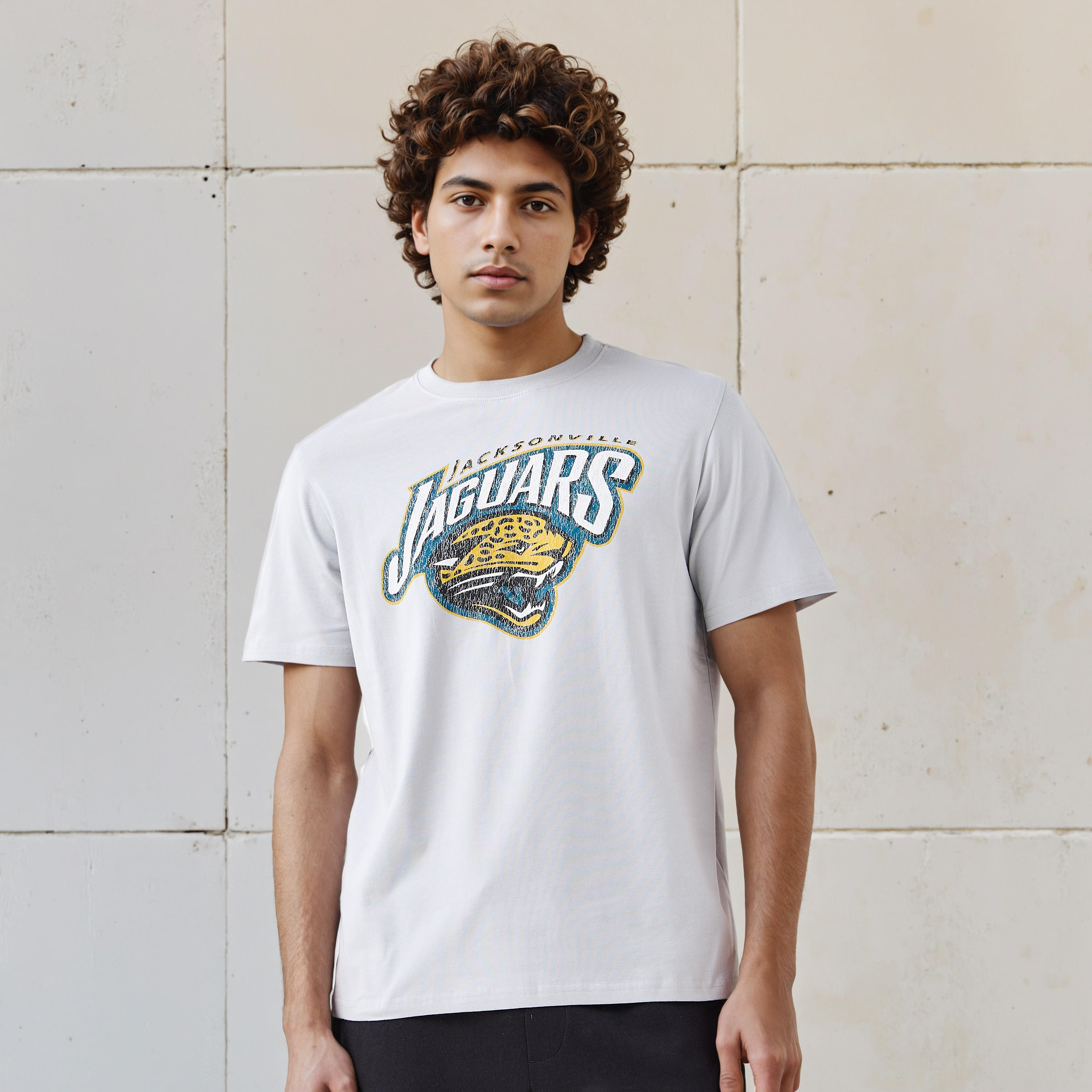 Jacksonville Jaguars NFL Men Regular Fit Crew Neck Short Sleeves T-shirt-men-clothing-tshirtsandpolos-tshirts-image-1