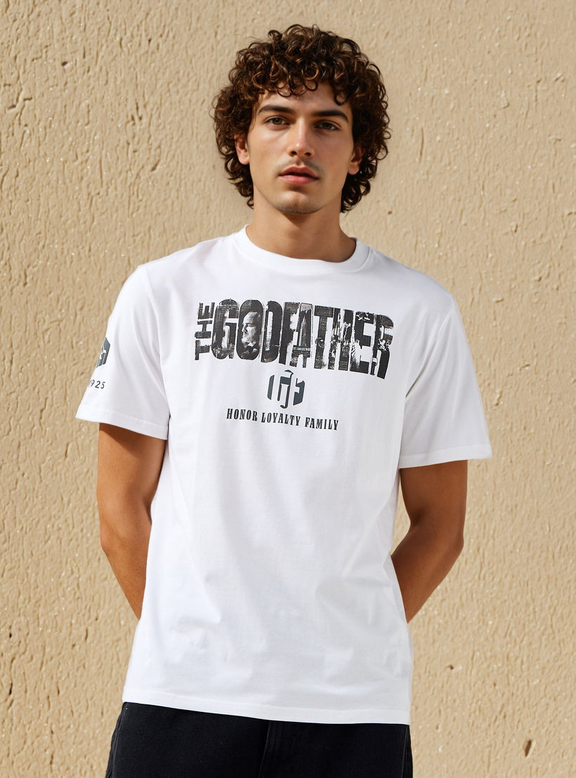 The Godfather Men Regular Fit Crew Neck Short Sleeves T-shirt-men-clothing-tshirtsandpolos-tshirts-image-1