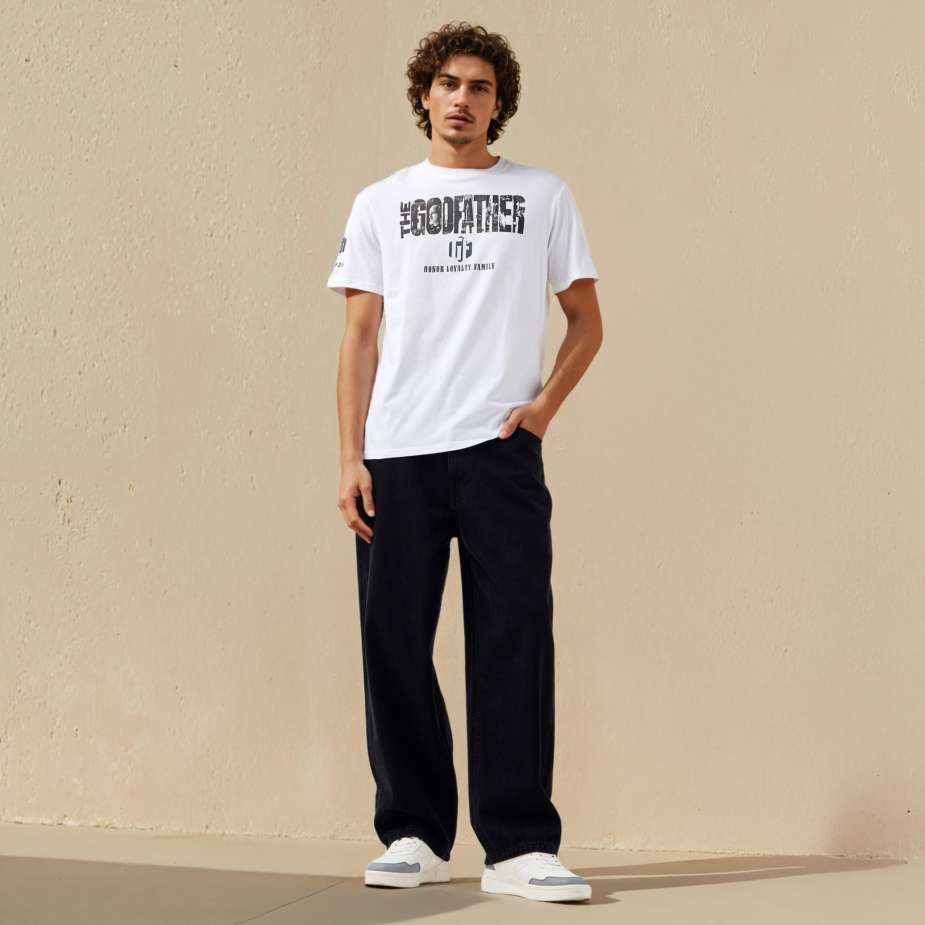 The Godfather Men Regular Fit Crew Neck Short Sleeves T-shirt-men-clothing-tshirtsandpolos-tshirts-image-2