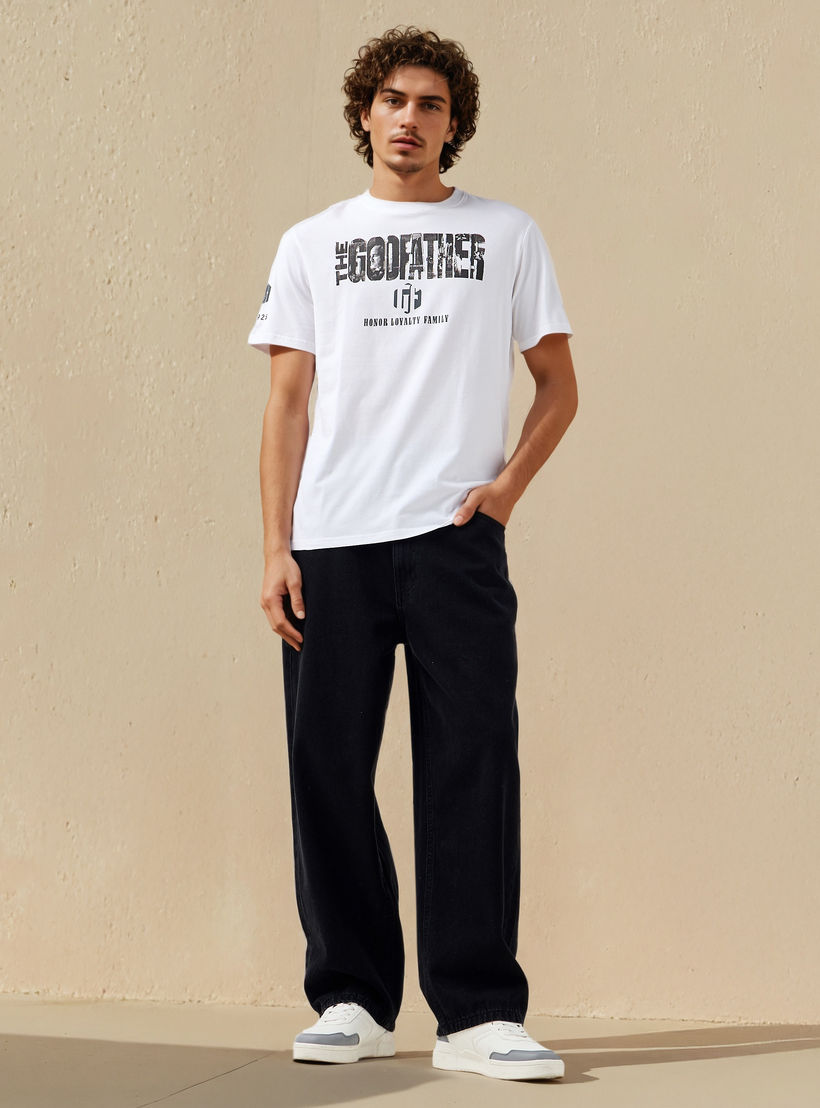The Godfather Men Regular Fit Crew Neck Short Sleeves T-shirt-men-clothing-tshirtsandpolos-tshirts-image-2