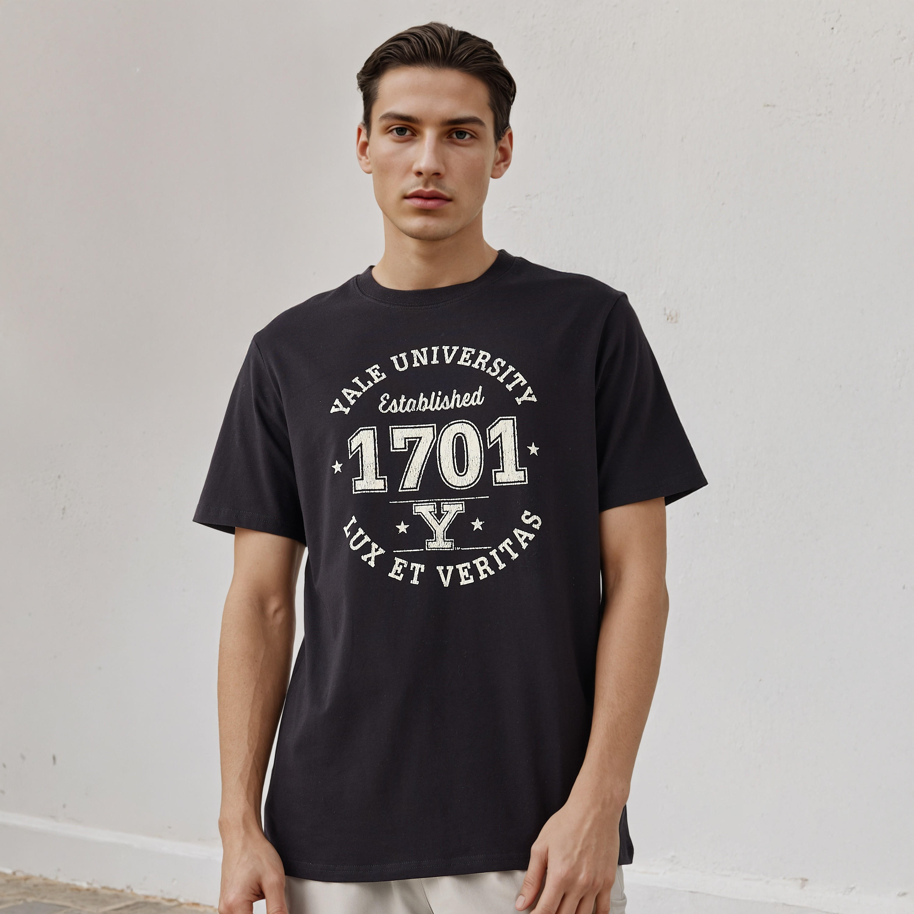 Yale University Print T-shirt-men-clothing-tshirtsandpolos-tshirts-image-1