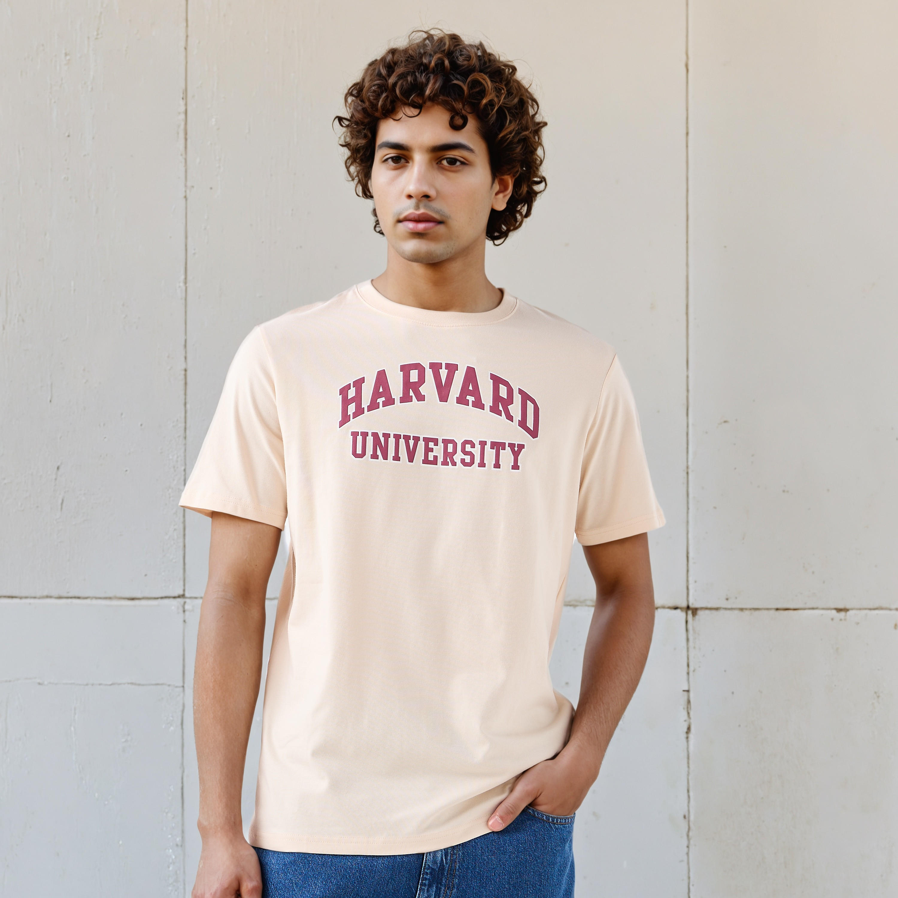 Harvard University Men Regular Fit Crew Neck Short Sleeves T-shirt-men-clothing-tshirtsandpolos-tshirts-image-1
