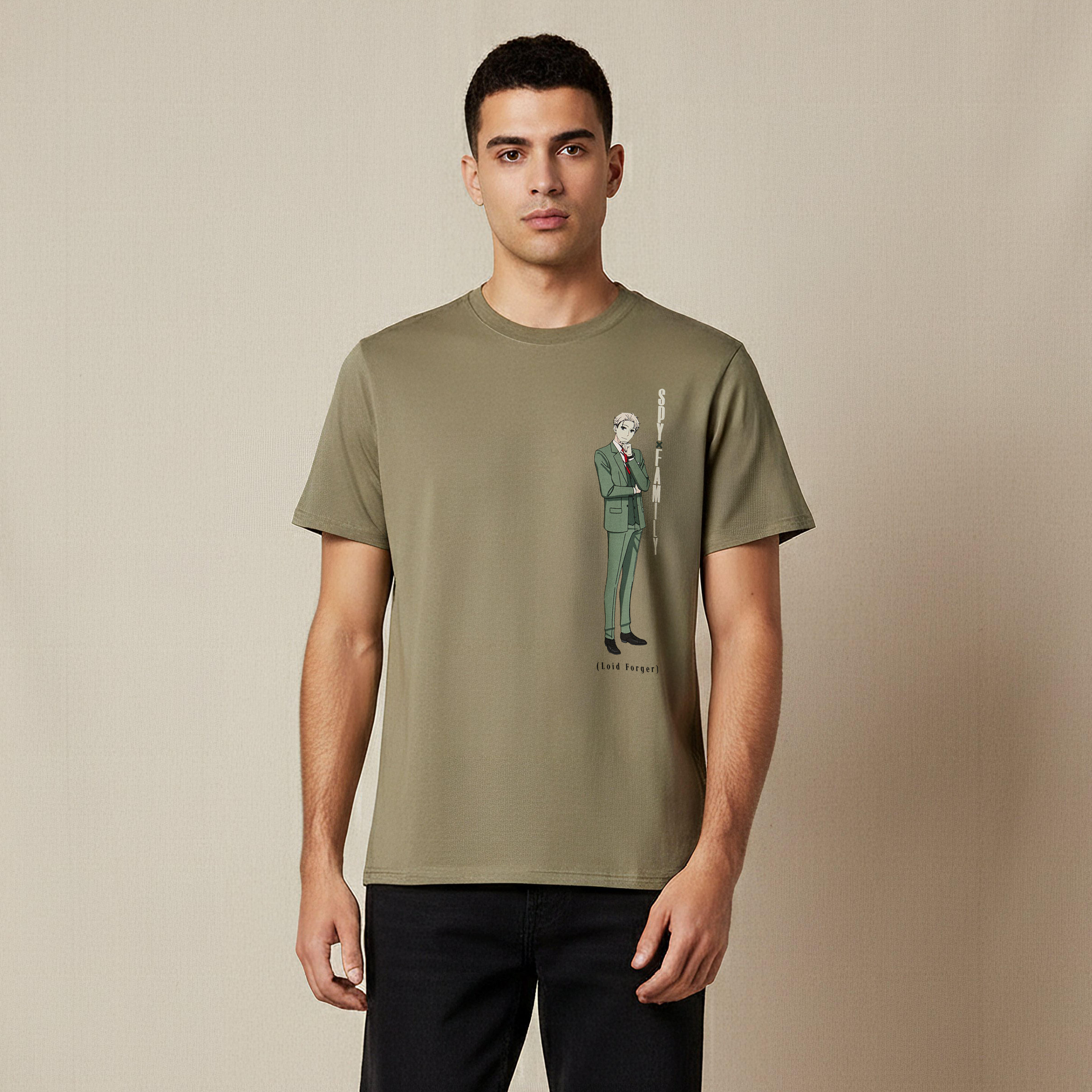 Spy Family Men Regular Fit Crew Neck Short Sleeves T-shirt-men-clothing-tshirtsandpolos-tshirts-image-1