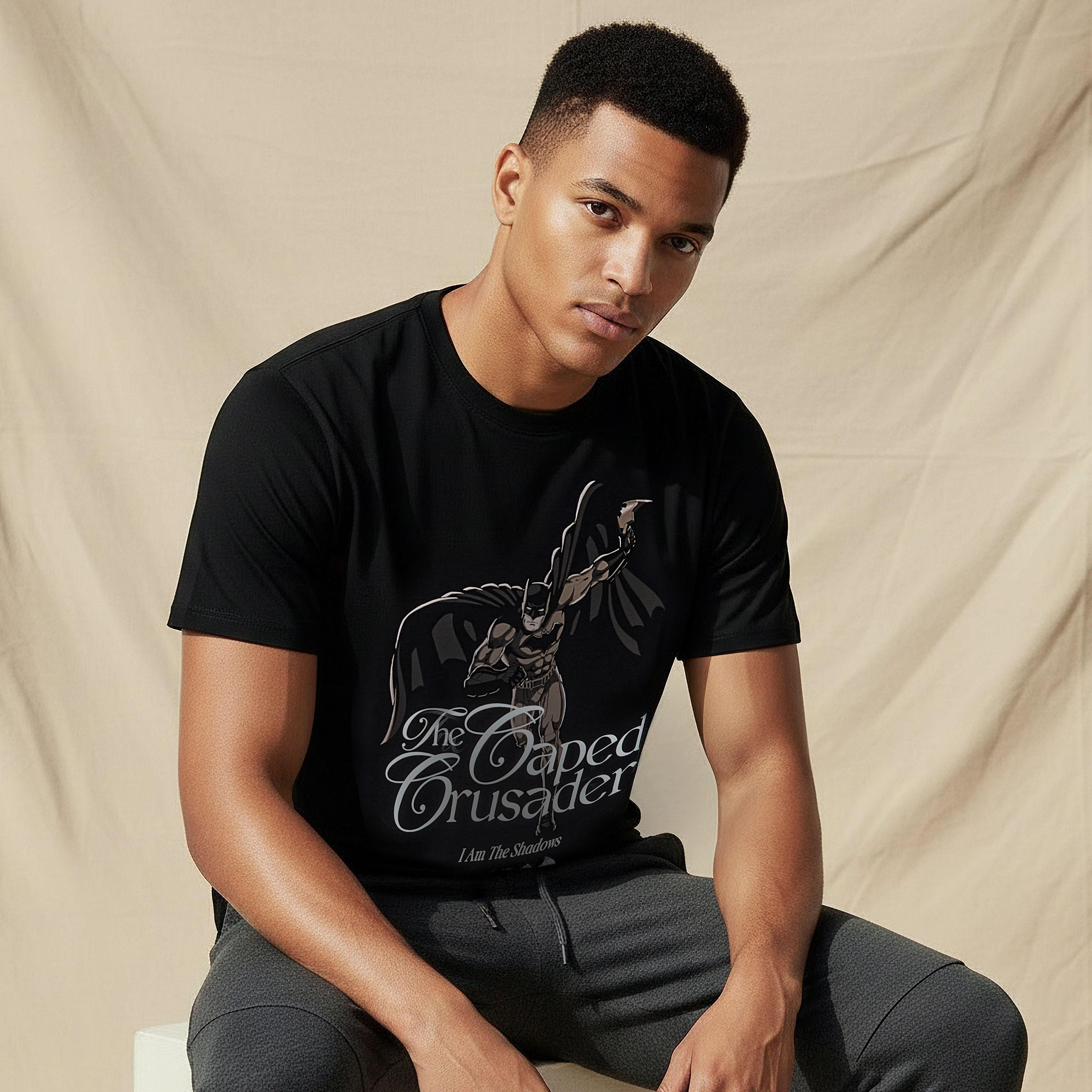 تيشيرت باتمان رجالي بقصة عادية وياقة دائرية وأكمام قصيرة-men-clothing-tshirtsandpolos-tshirts-image-7