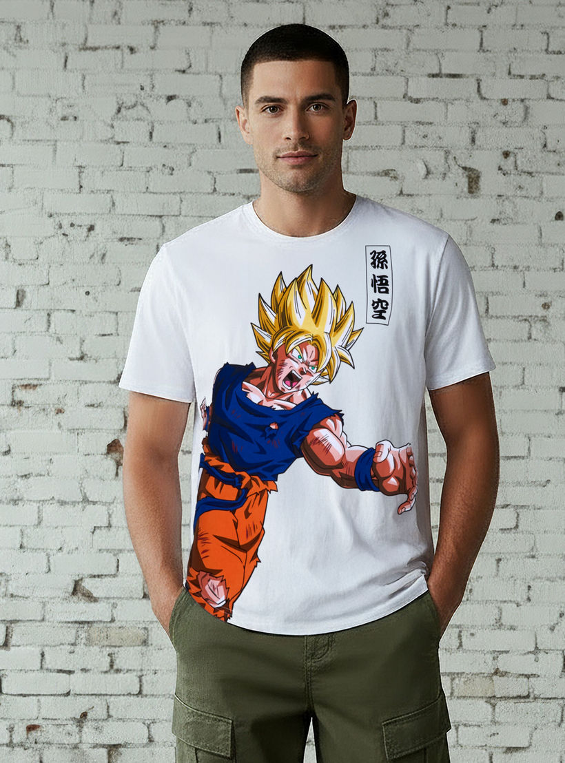 Goku Dragon Ball Z Anime Men Regular Fit Crew Neck Short Sleeves T-shirt-men-clothing-tshirtsandpolos-tshirts-image-4