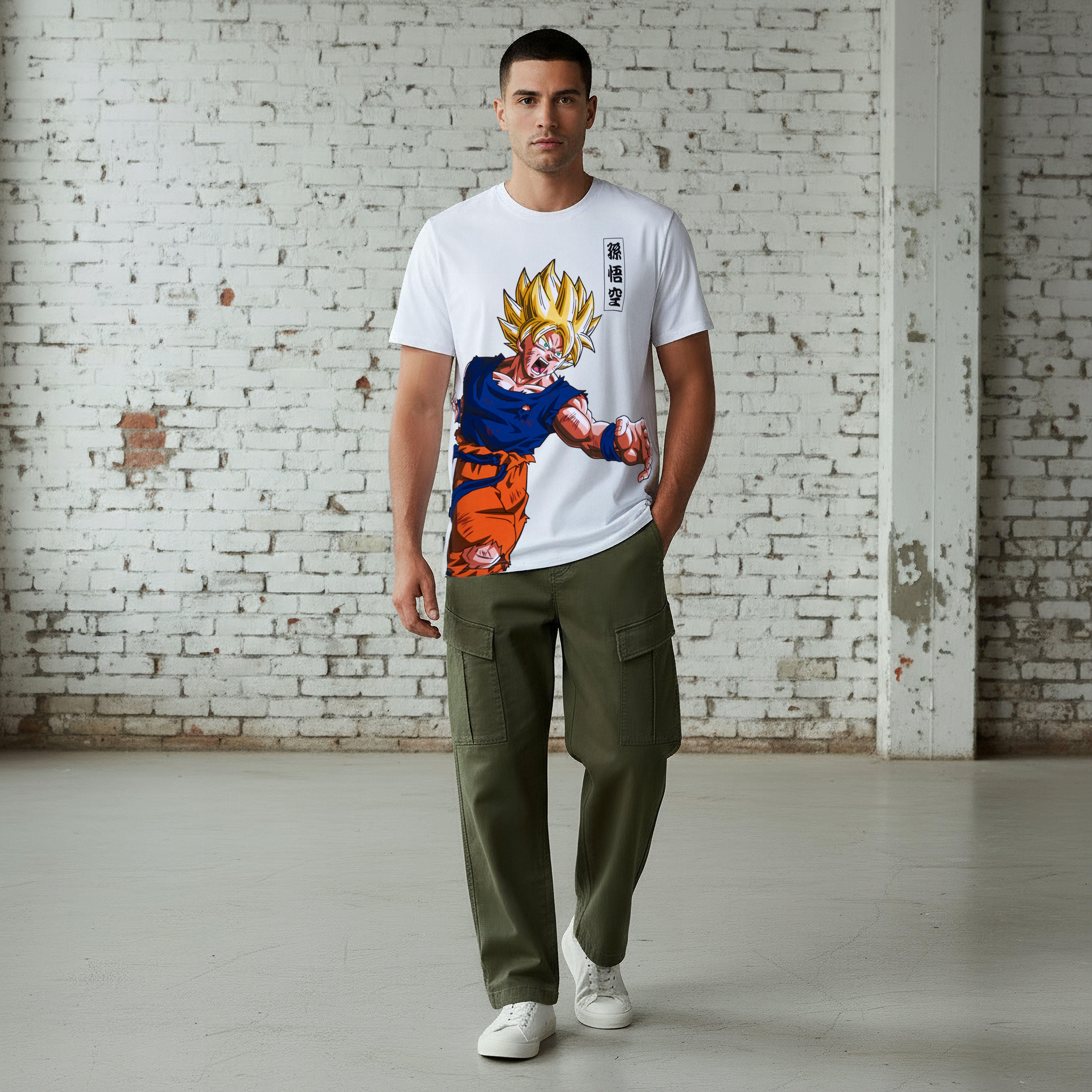 Goku Dragon Ball Z Anime Men Regular Fit Crew Neck Short Sleeves T-shirt-men-clothing-tshirtsandpolos-tshirts-image-5
