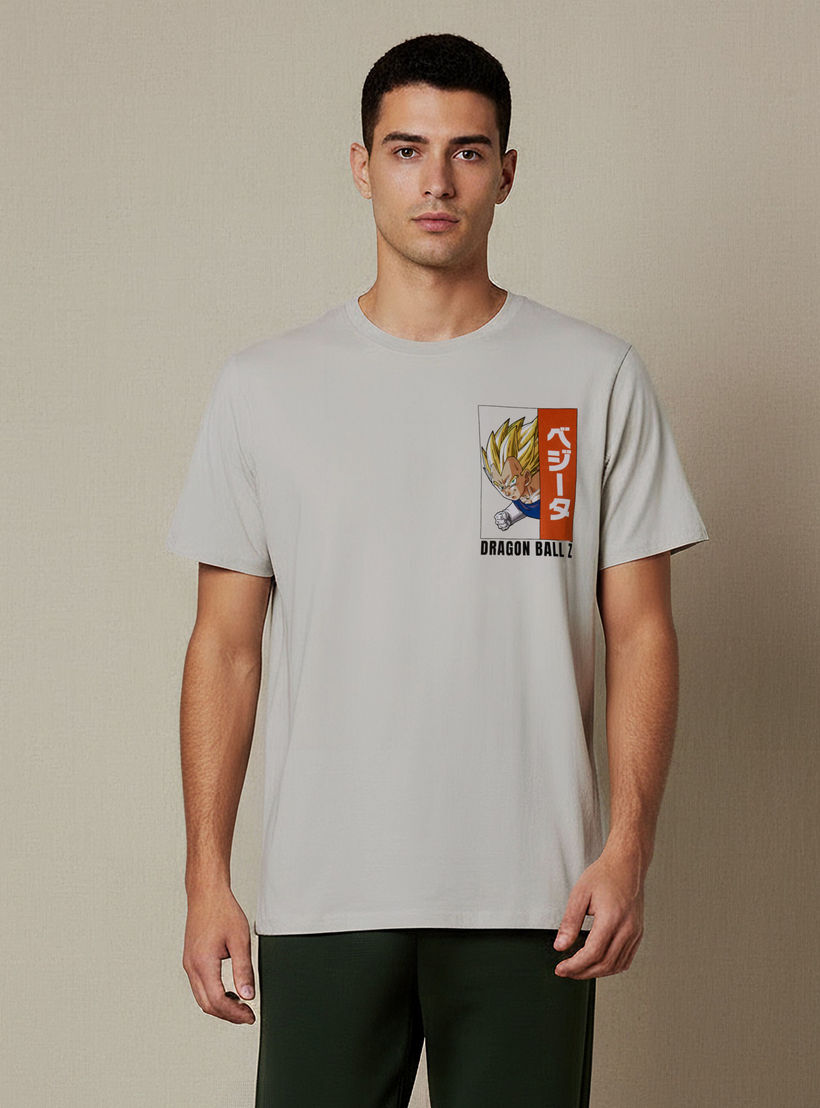 تيشيرت أنمي دراغون بول زد رجالي بقصة عادية وأكمام قصيرة ورقبة دائرية-men-clothing-tshirtsandpolos-tshirts-image-1