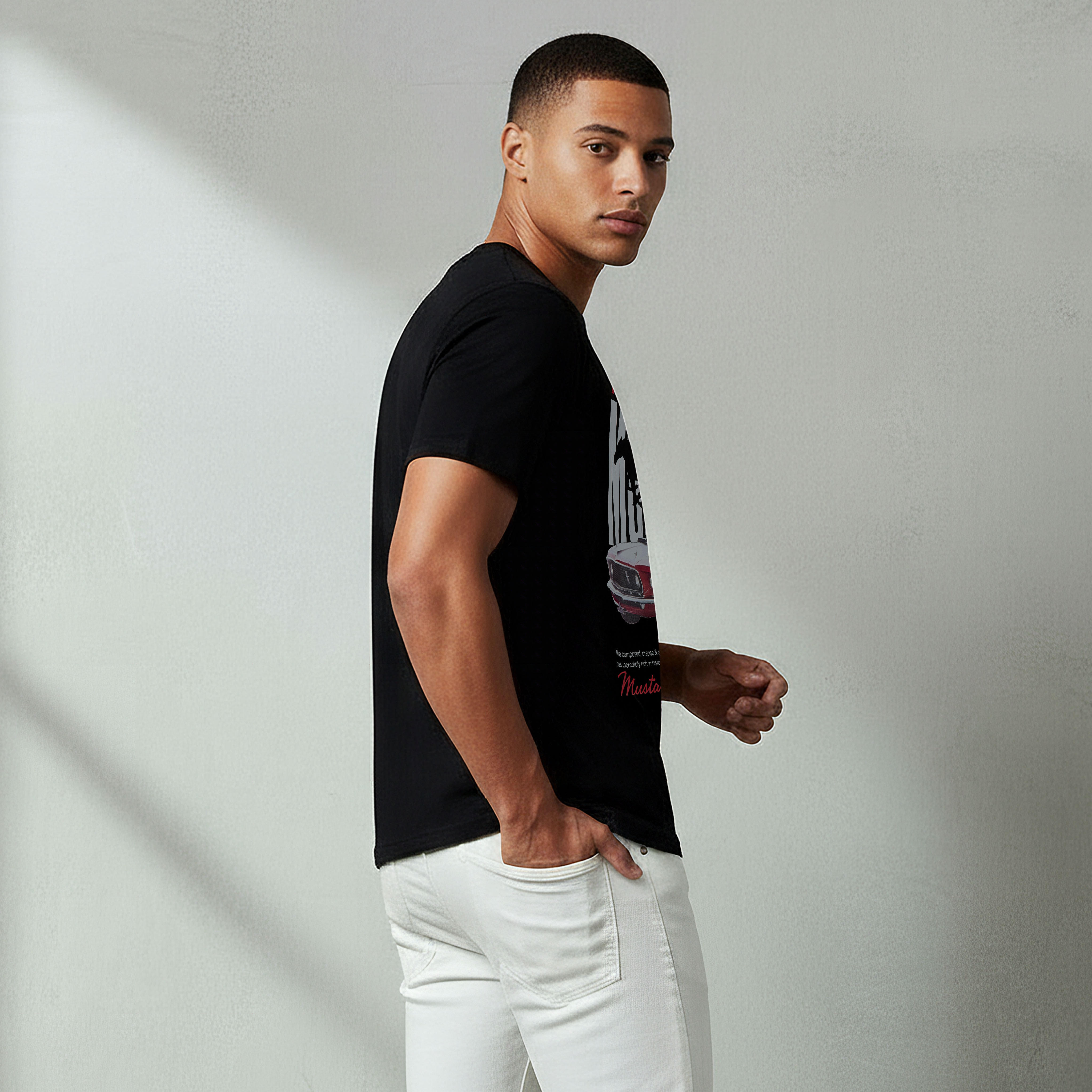 Ford Mustang Men Regular Fit Crew Neck Short Sleeves T-shirt-men-clothing-tshirtsandpolos-tshirts-image-4