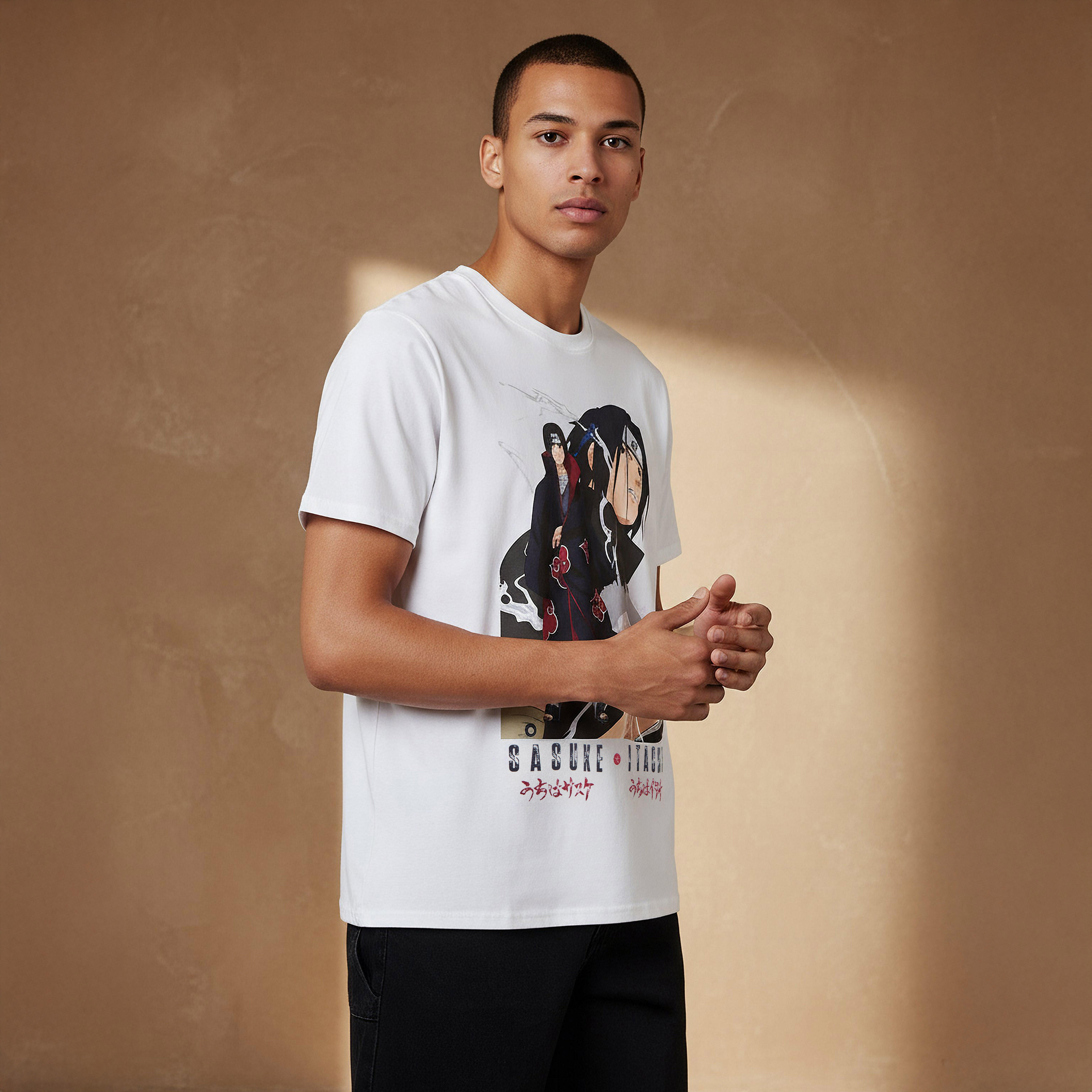 تي شيرت رجالي بطبعة أنمي ساسكي وإيتاتشي بقصة عادية ورقبة دائرية وأكمام قصيرة-men-clothing-tshirtsandpolos-tshirts-image-1