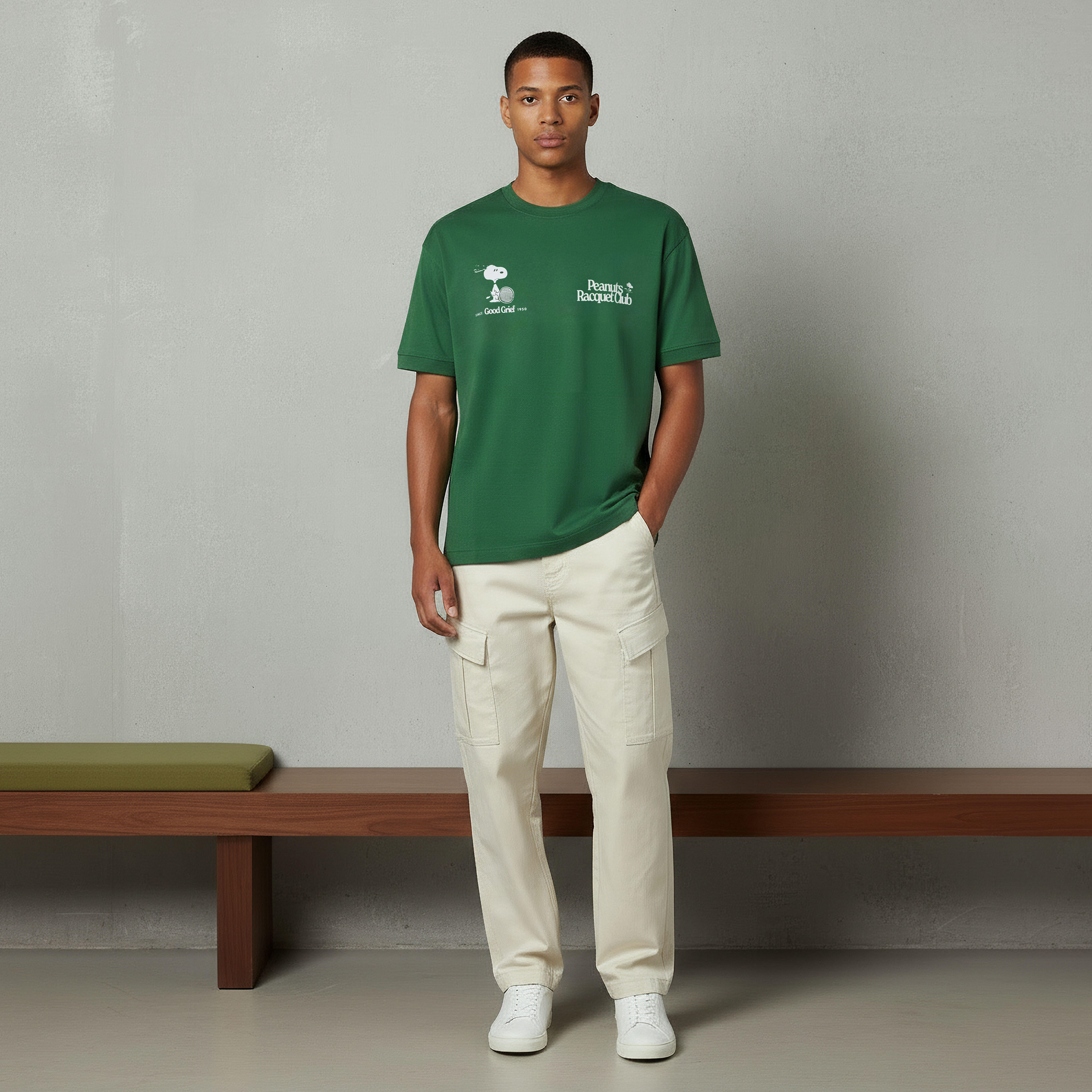 Peanuts Men Regular Fit Crew Neck Short Sleeves T-shirt-men-clothing-tshirtsandpolos-tshirts-image-2