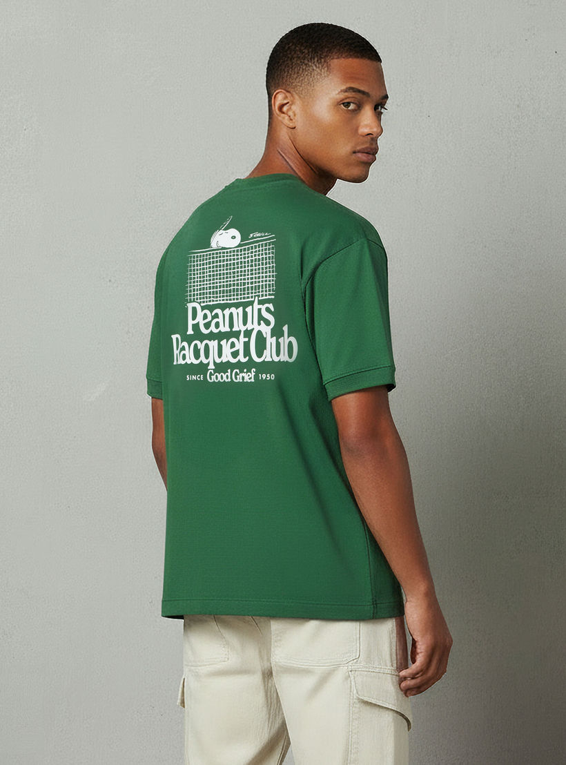 Peanuts Men Regular Fit Crew Neck Short Sleeves T-shirt-men-clothing-tshirtsandpolos-tshirts-image-3