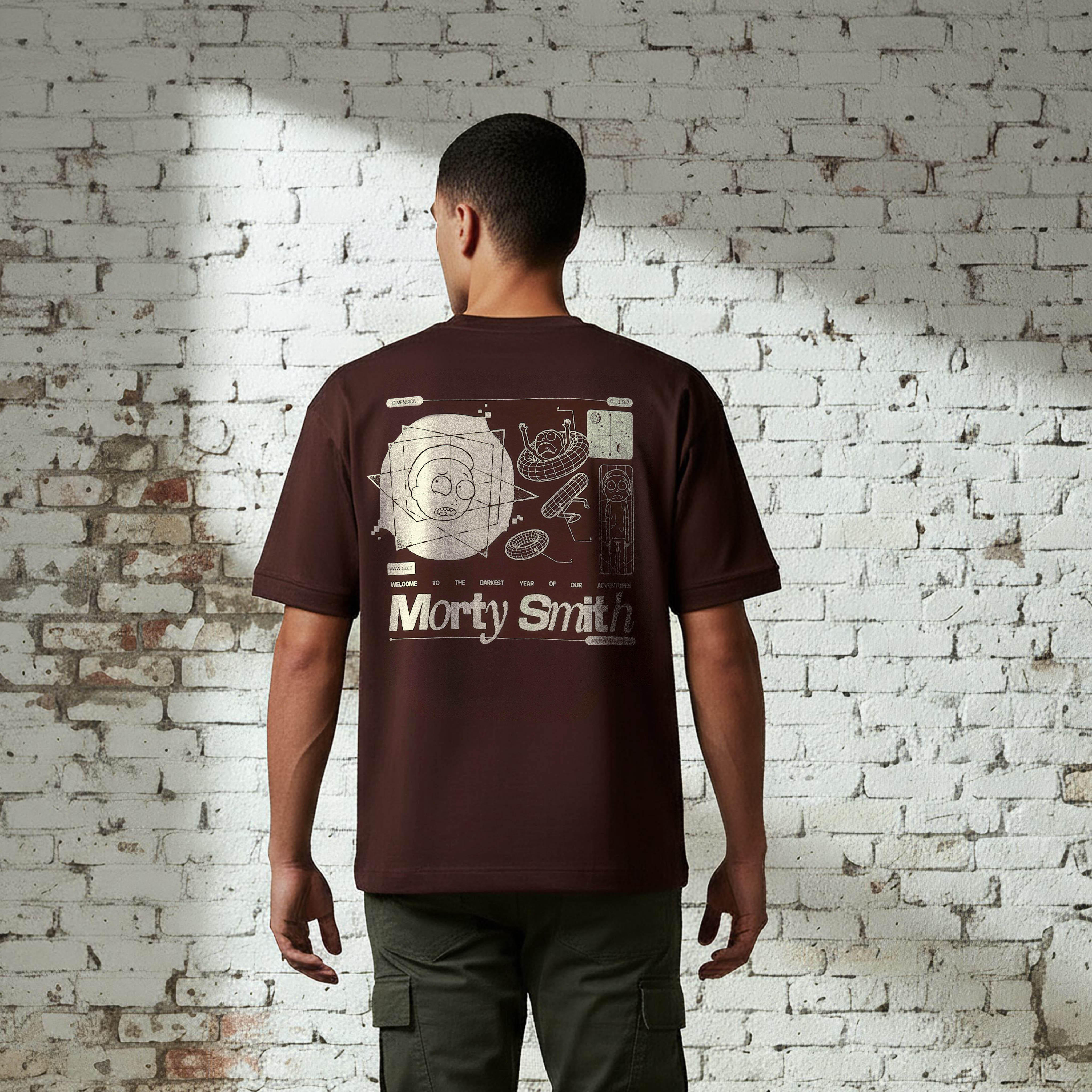 تي شيرت ريك ومورتي للرجال بقصة عادية ورقبة دائرية وأكمام قصيرة-men-clothing-tshirtsandpolos-tshirts-image-5
