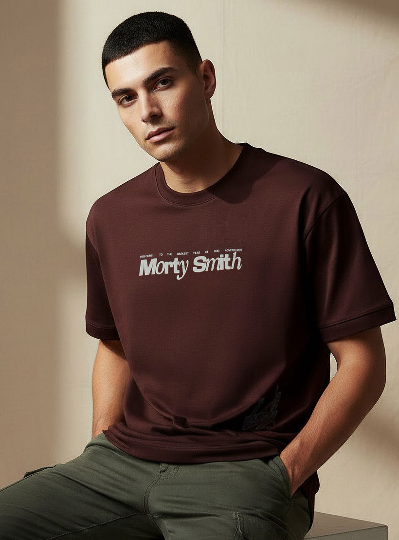تي شيرت ريك ومورتي للرجال بقصة عادية ورقبة دائرية وأكمام قصيرة-men-clothing-tshirtsandpolos-tshirts-image-1