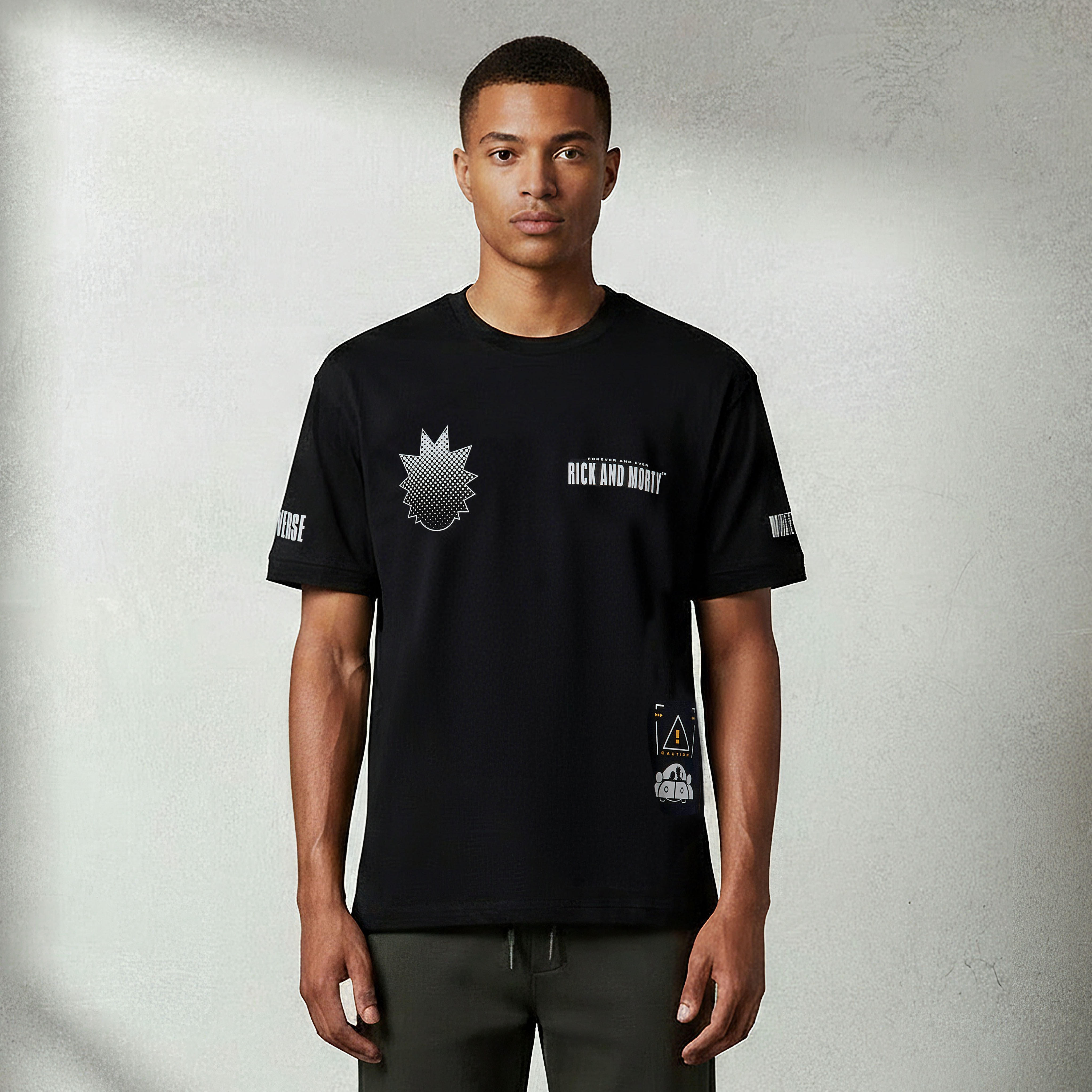 تي شيرت رجالي من ريك أند مورتي بقصة عادية ورقبة دائرية وأكمام قصيرة-men-clothing-tshirtsandpolos-tshirts-image-1