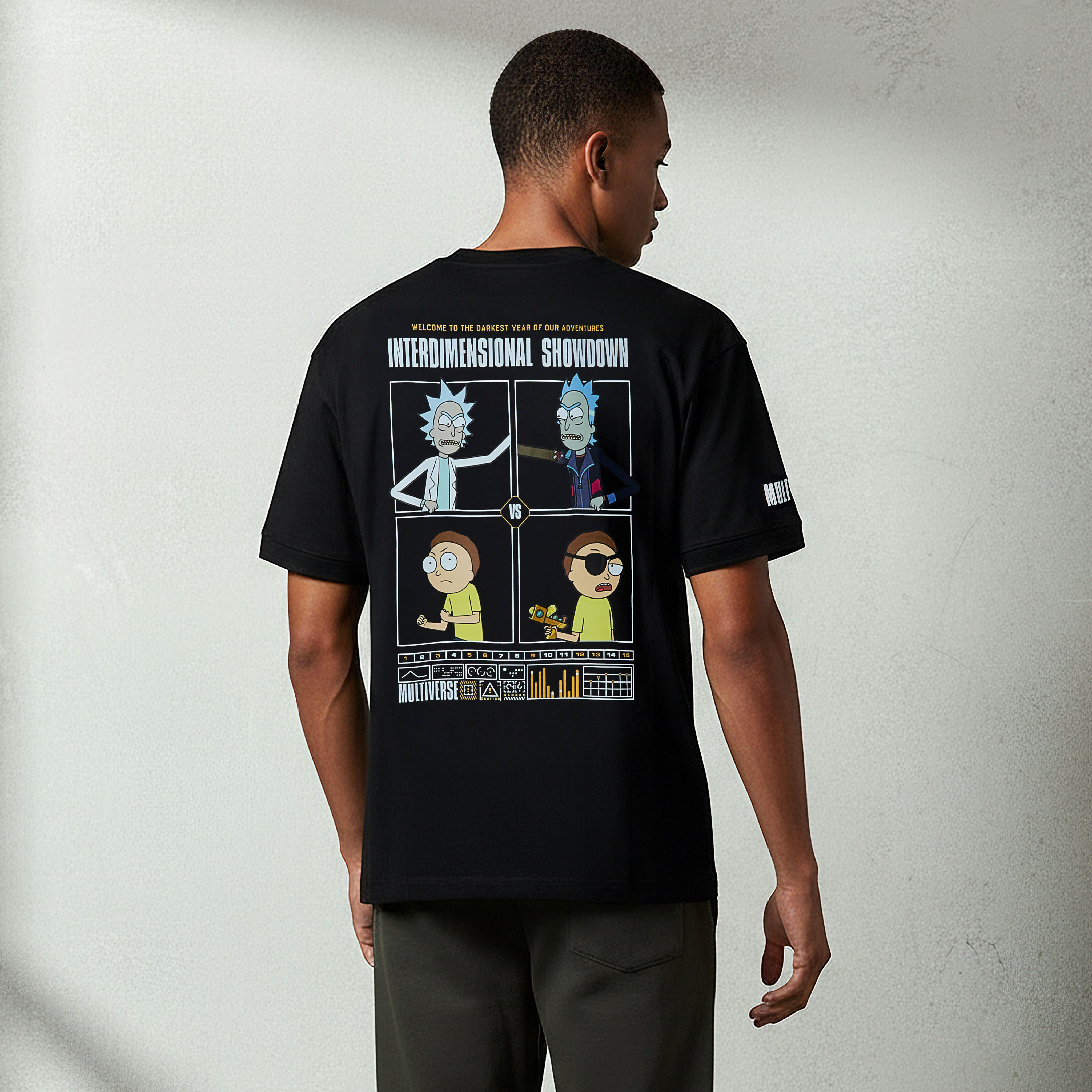 تي شيرت رجالي من ريك أند مورتي بقصة عادية ورقبة دائرية وأكمام قصيرة-men-clothing-tshirtsandpolos-tshirts-image-3