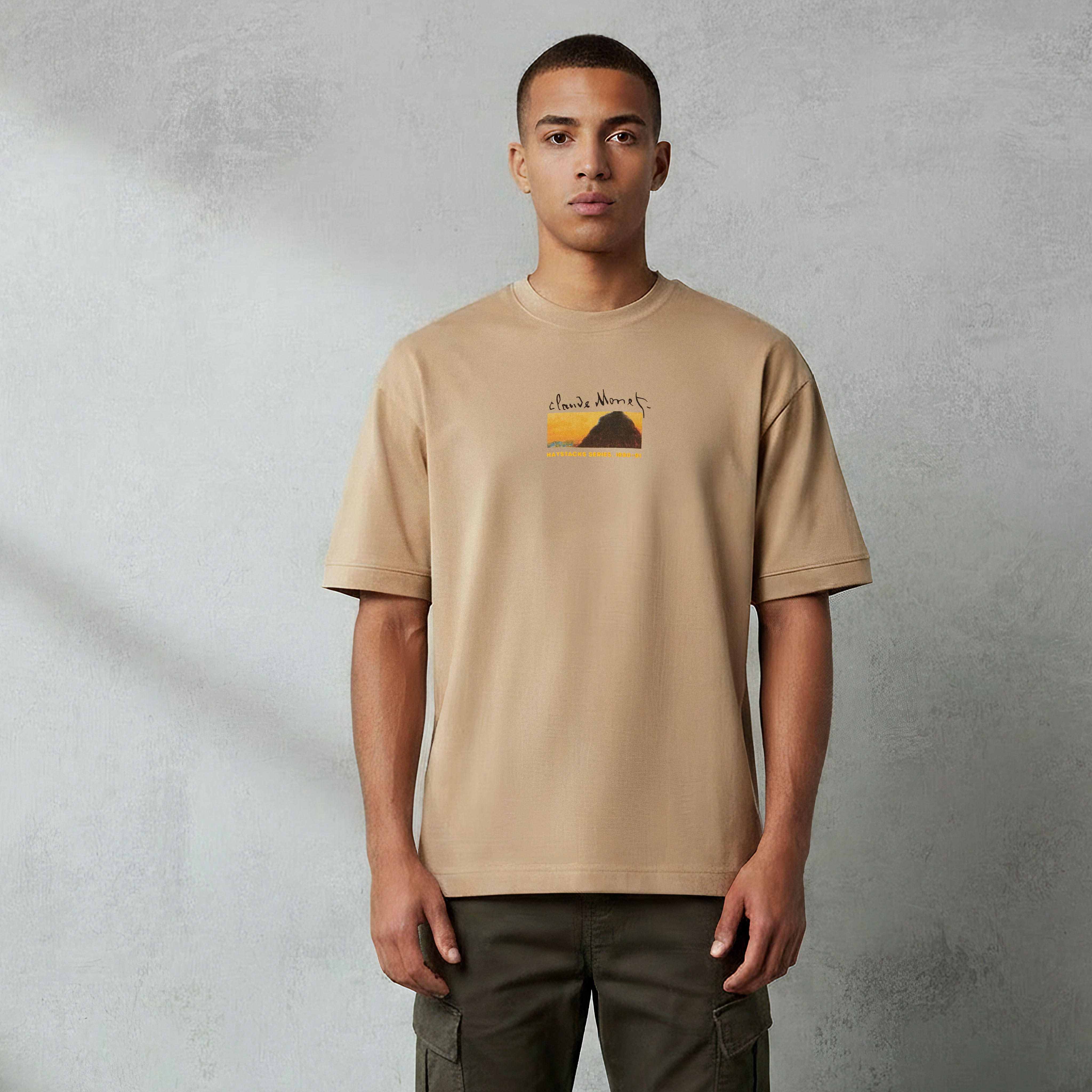 Claude Monet Men Regular Fit Crew Neck Short Sleeves T-shirt-men-clothing-tshirtsandpolos-tshirts-image-1