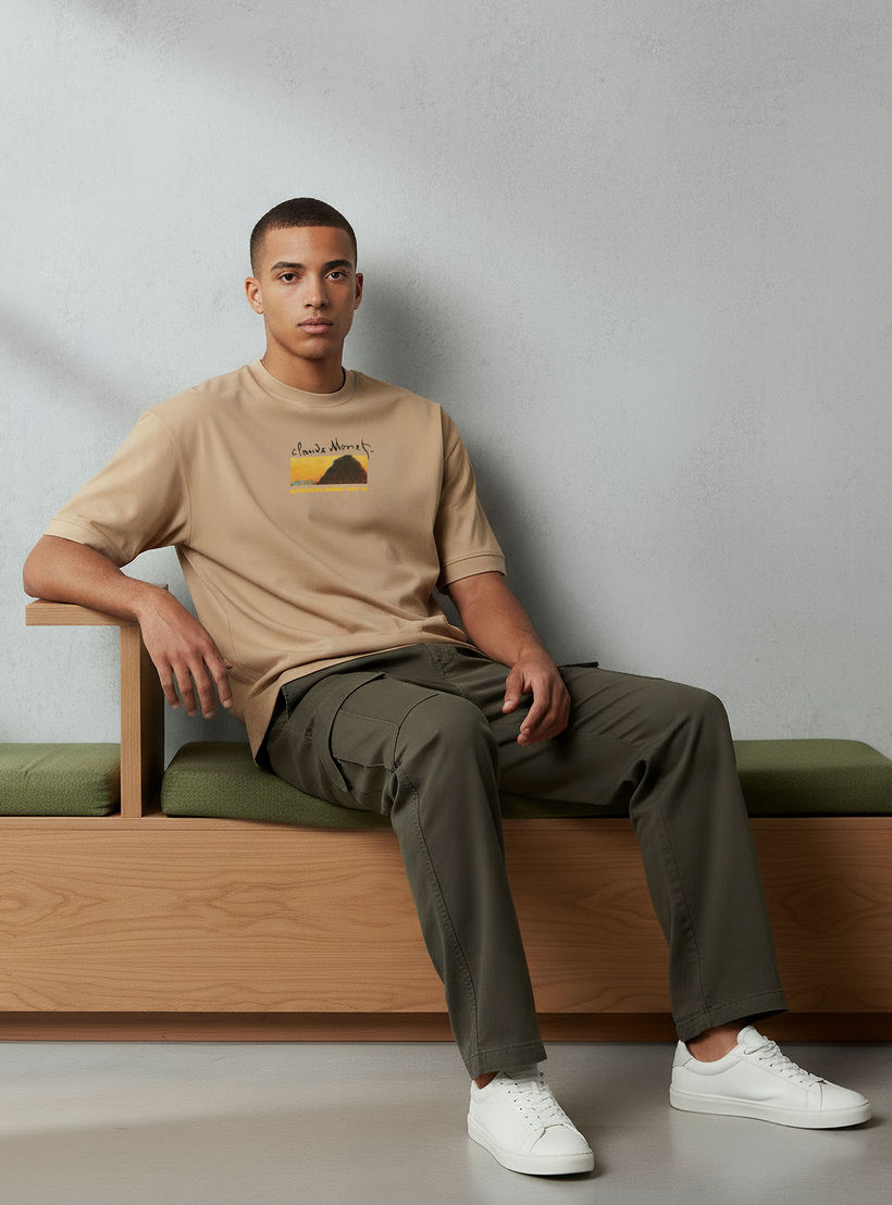Claude Monet Men Regular Fit Crew Neck Short Sleeves T-shirt-men-clothing-tshirtsandpolos-tshirts-image-2