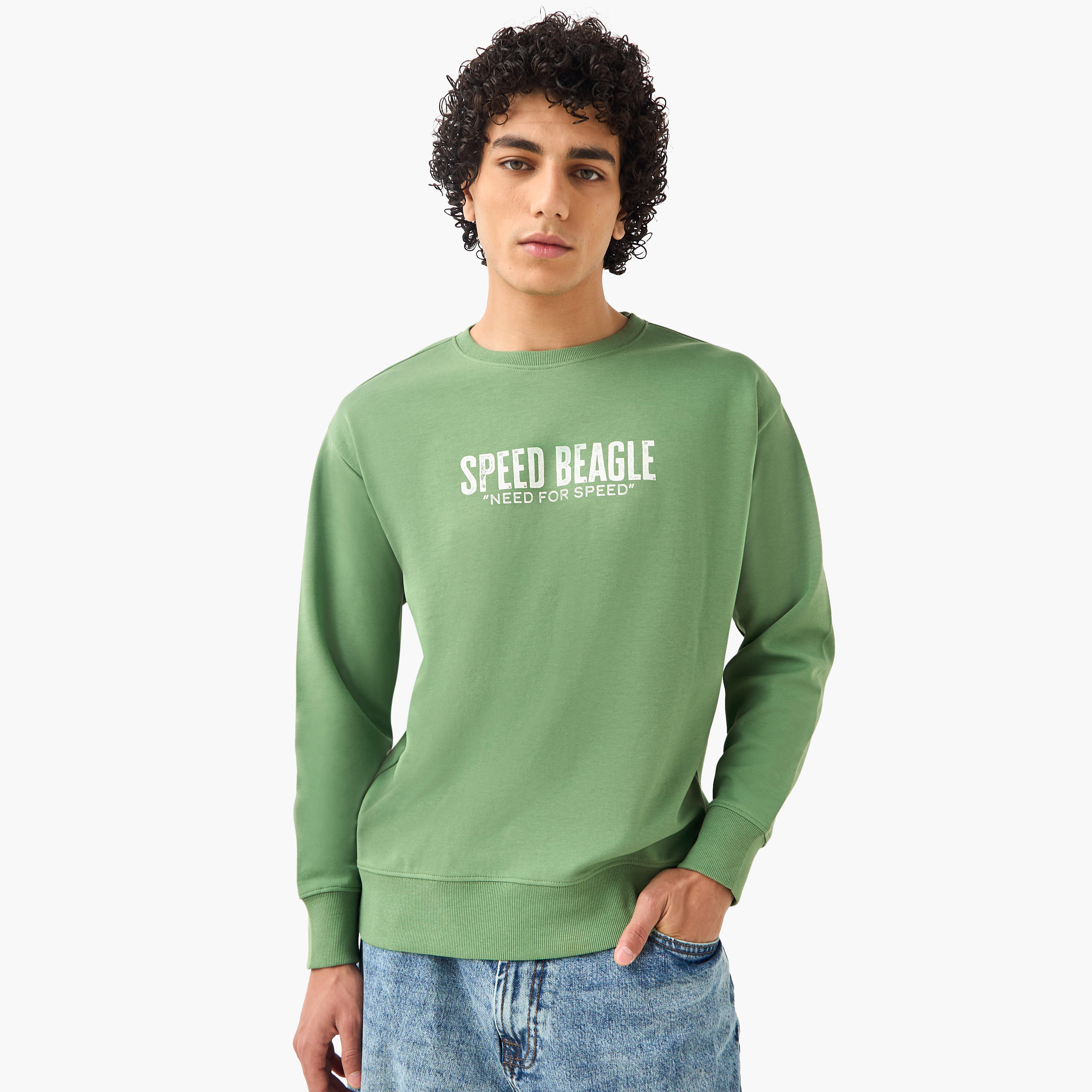 Snoopy Men Regular Fit Sweatshirt-men-winterwear-hoodiesandsweatshirts-image-3