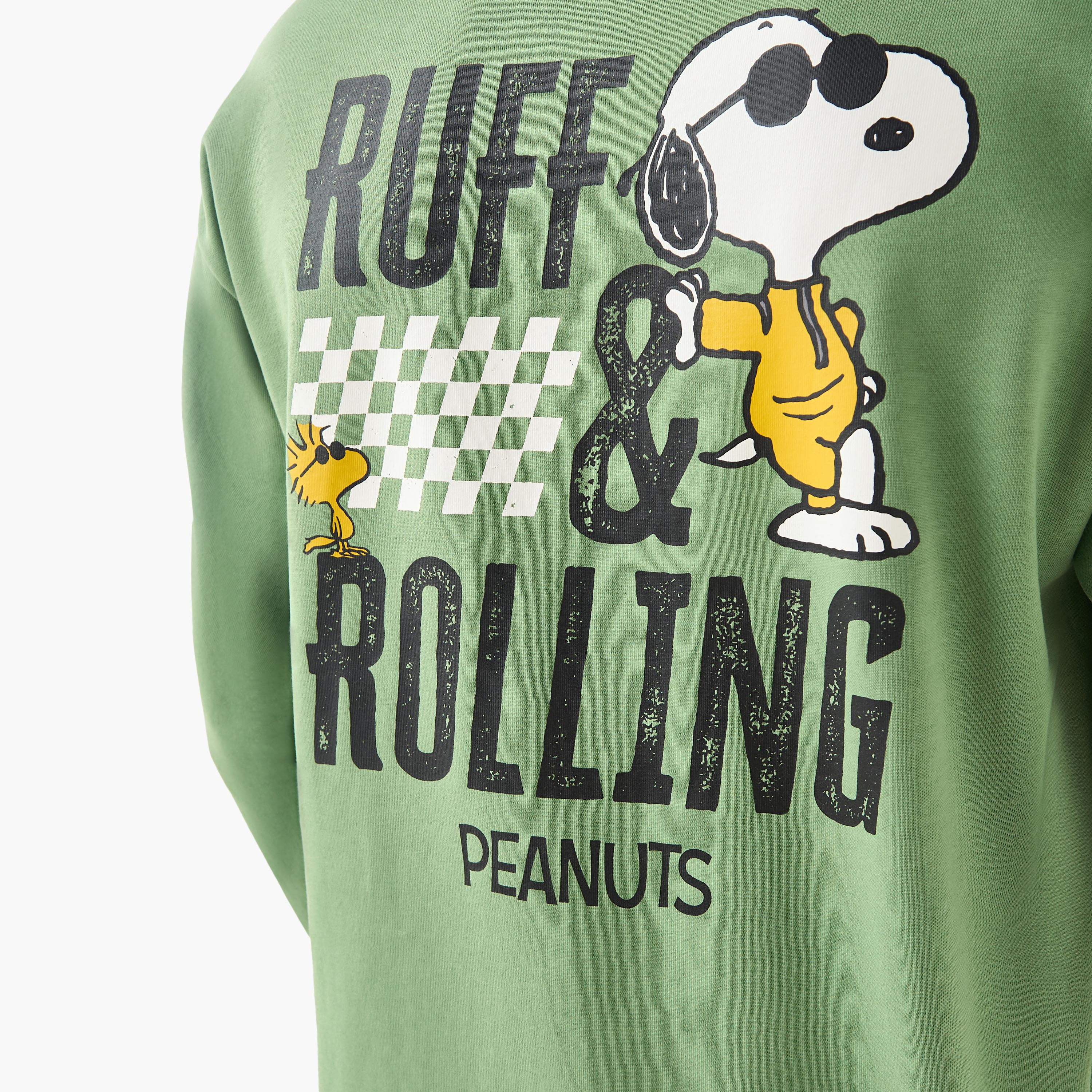 Snoopy Men Regular Fit Sweatshirt-men-winterwear-hoodiesandsweatshirts-image-7
