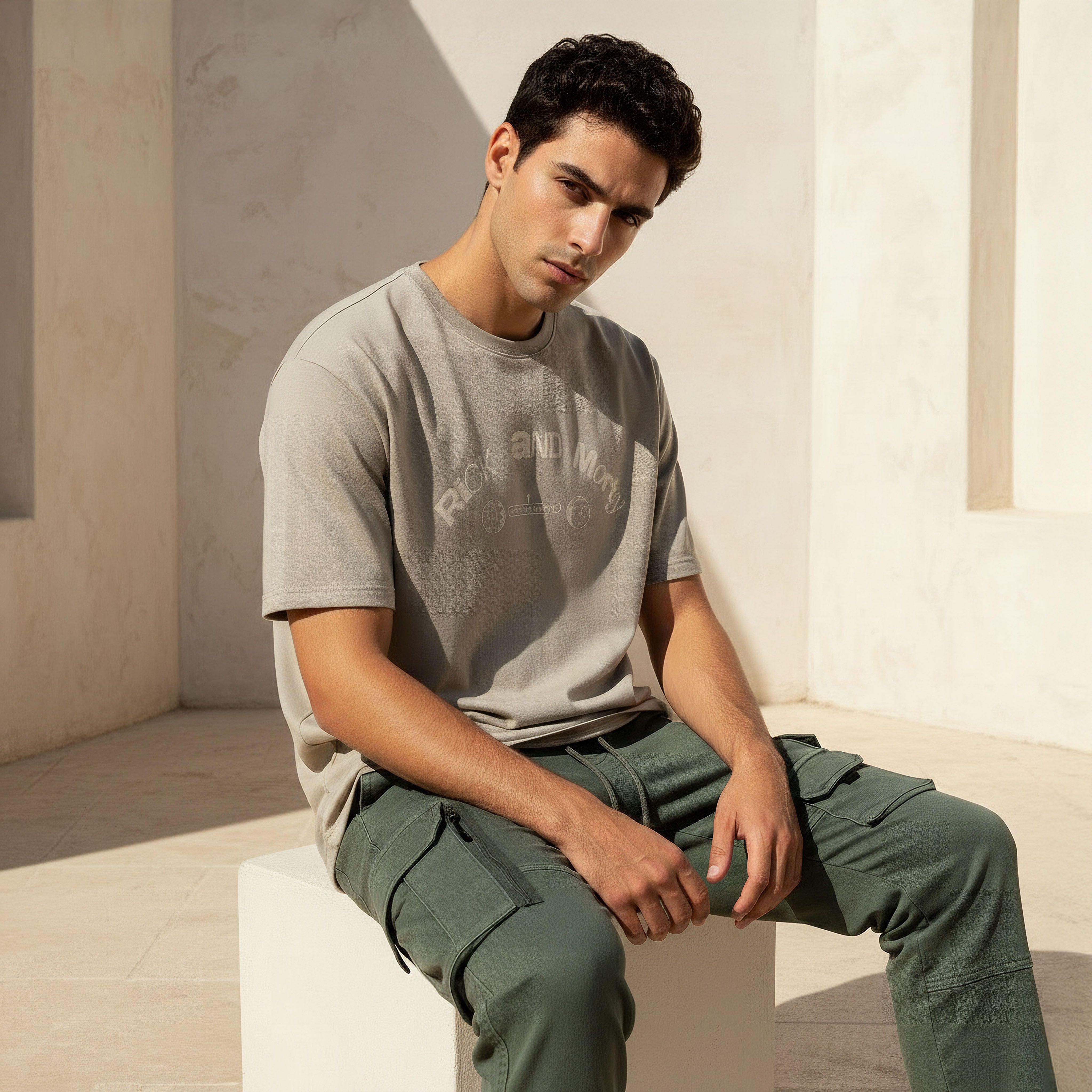 Rick and Morty Men Relaxed Fit Crew Neck Short Sleeves T-shirt-men-clothing-tshirtsandpolos-tshirts-image-1