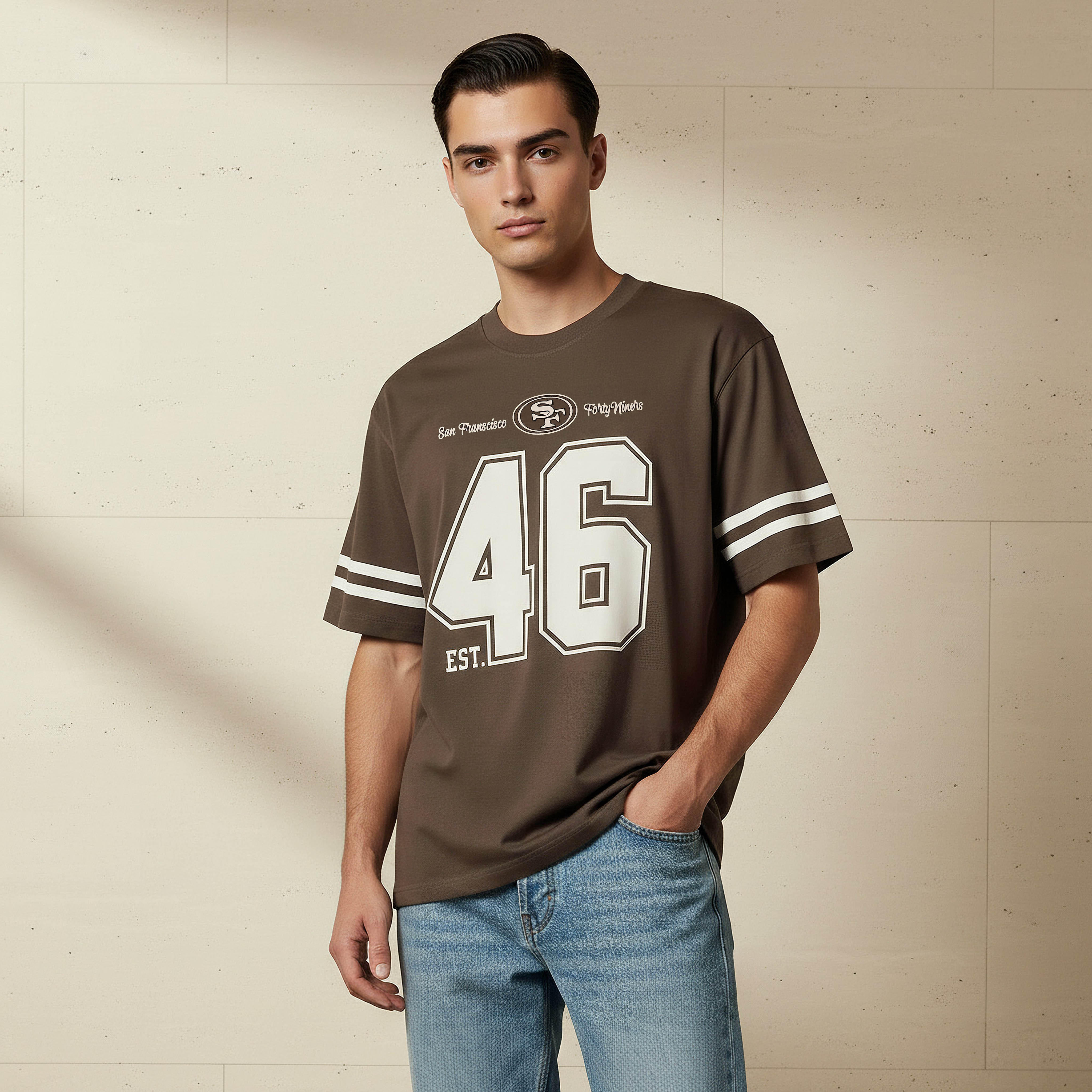 San Francisco Forty Niners NFL Men Regular Fit Crew Neck Short Sleeves T-shirt-men-clothing-tshirtsandpolos-tshirts-image-1