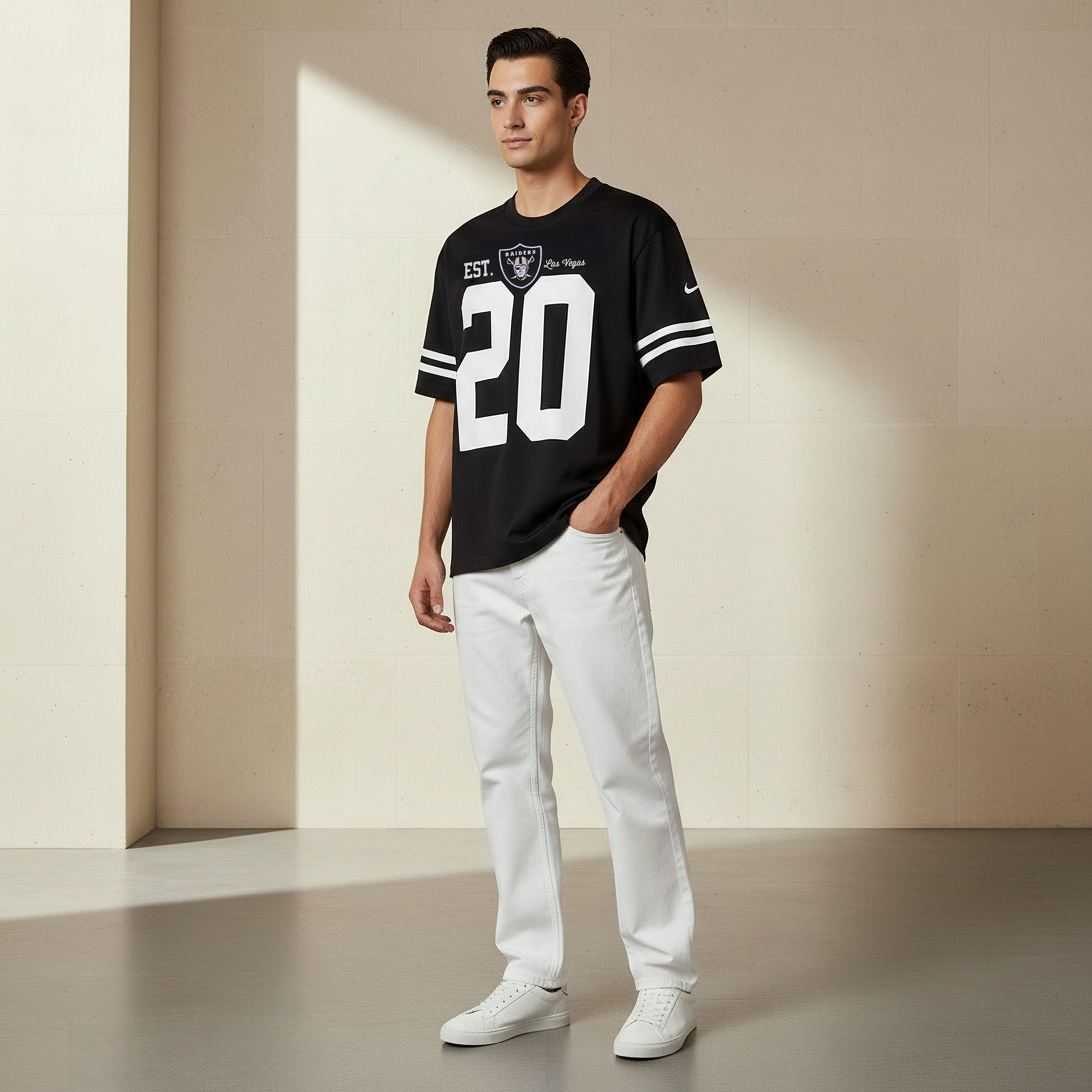 Las Vegas Raiders NFL Men Regular Fit Crew Neck Short Sleeves T-shirt-men-clothing-tshirtsandpolos-tshirts-image-2