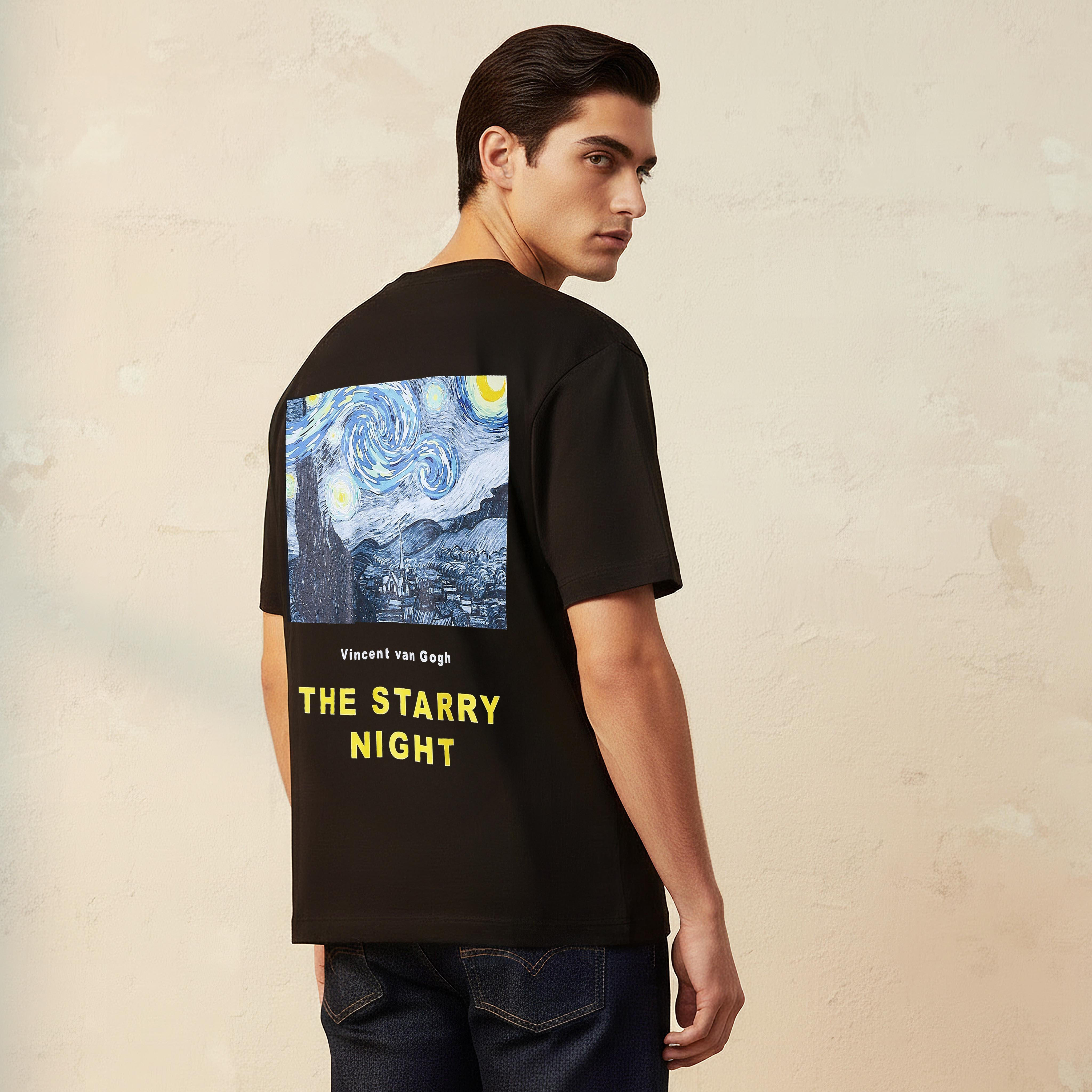 تيشيرت رجالي بطبعات فينسنت فان جوخ وياقة ضيقة وأكمام قصيرة-men-clothing-tshirtsandpolos-tshirts-image-4