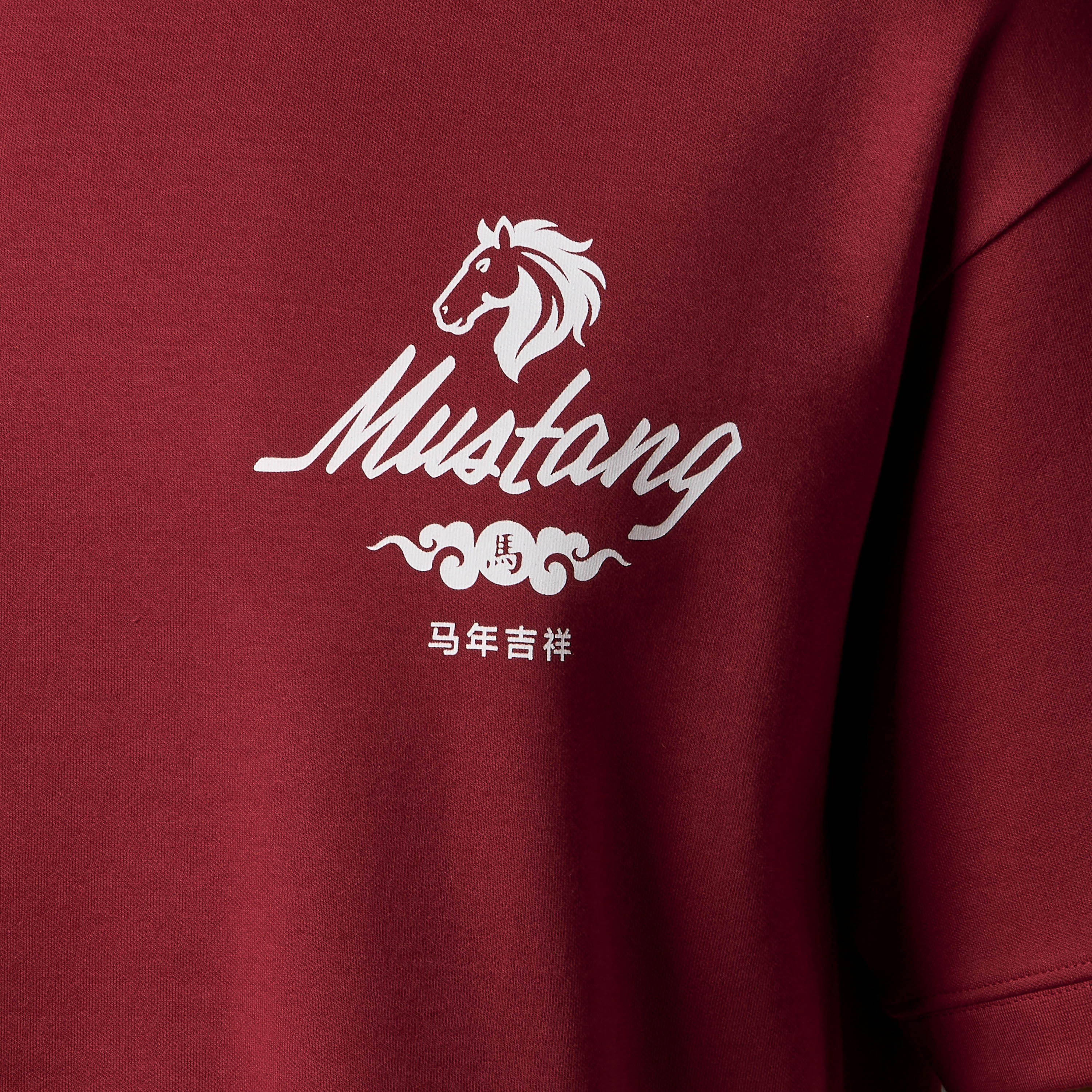 Men Regular Fit Crew Neck Short Sleeve Mustang Print T-shirt-men-clothing-tshirtsandpolos-tshirts-image-2