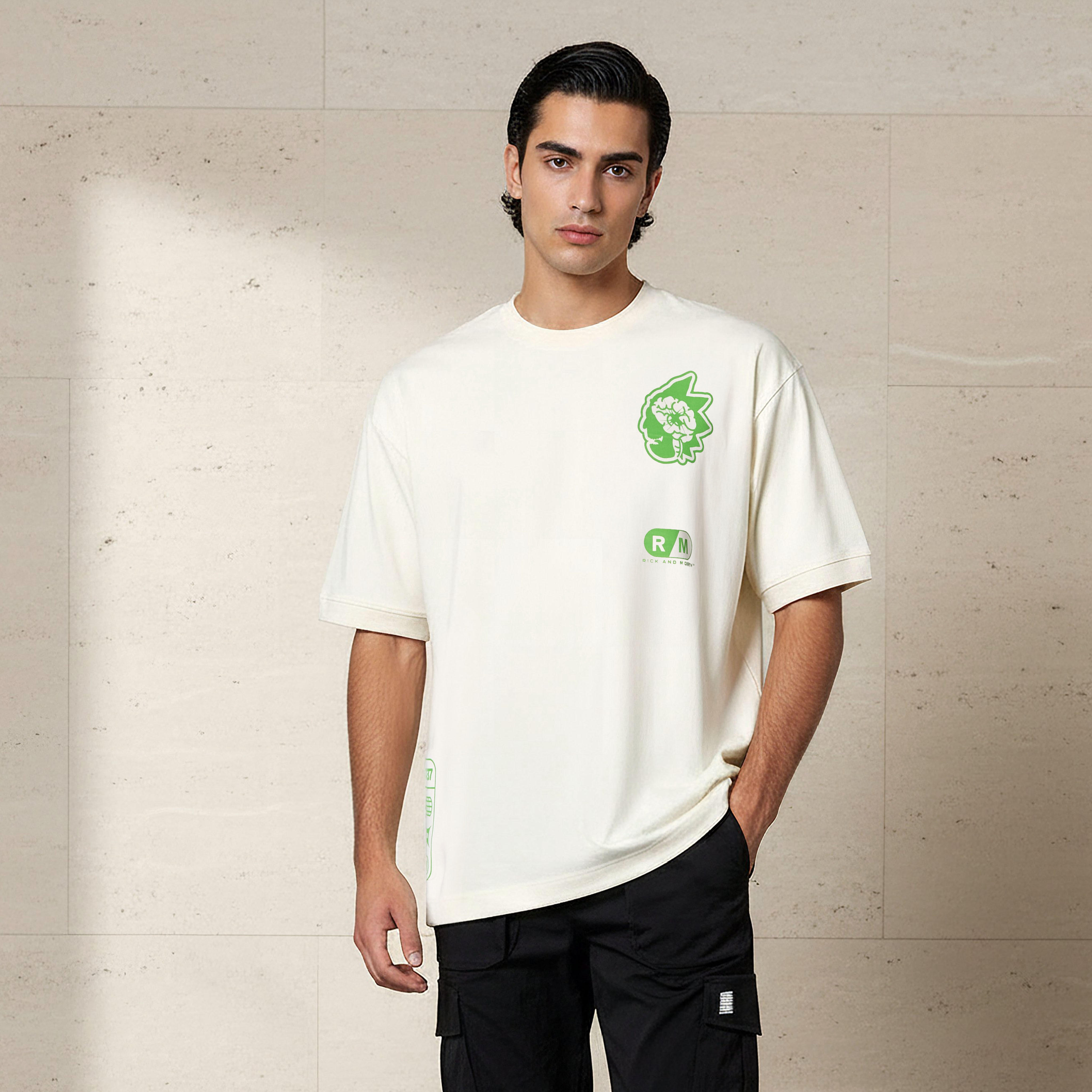 Men Regular Fit Crew Neck Short Sleeves Rick and Morty Print T-shirt-men-clothing-tshirtsandpolos-tshirts-image-1