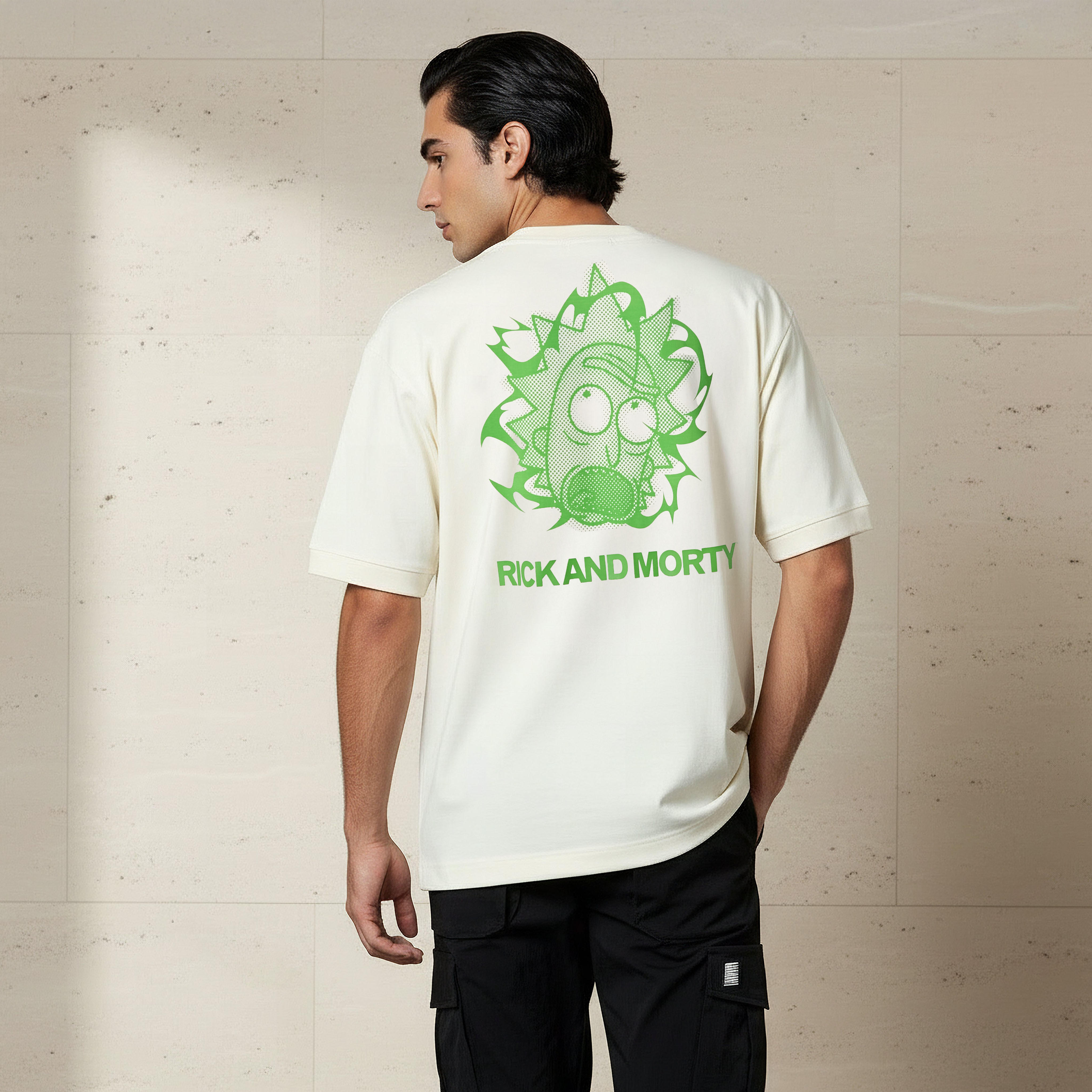 Men Regular Fit Crew Neck Short Sleeves Rick and Morty Print T-shirt-men-clothing-tshirtsandpolos-tshirts-image-4