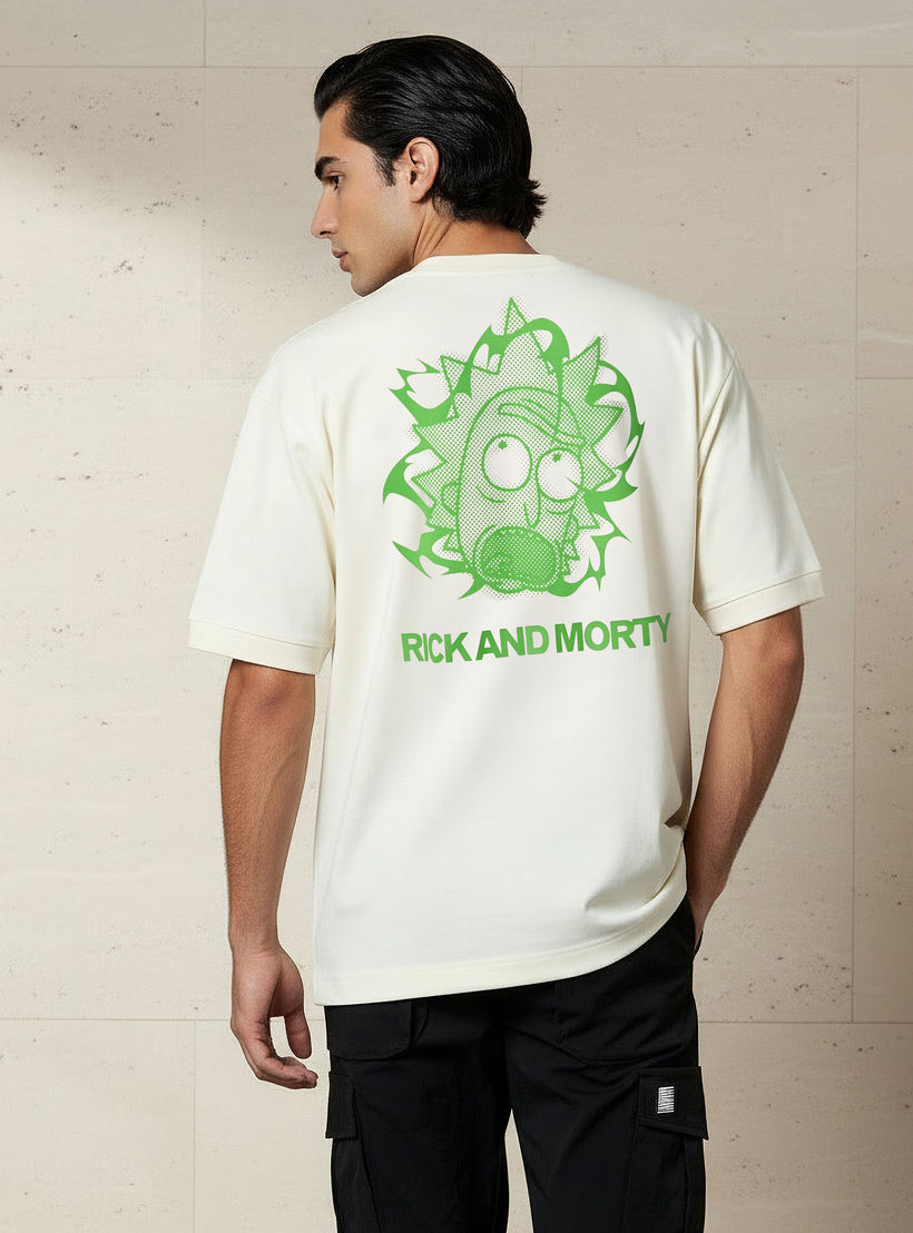 Men Regular Fit Crew Neck Short Sleeves Rick and Morty Print T-shirt-men-clothing-tshirtsandpolos-tshirts-image-4