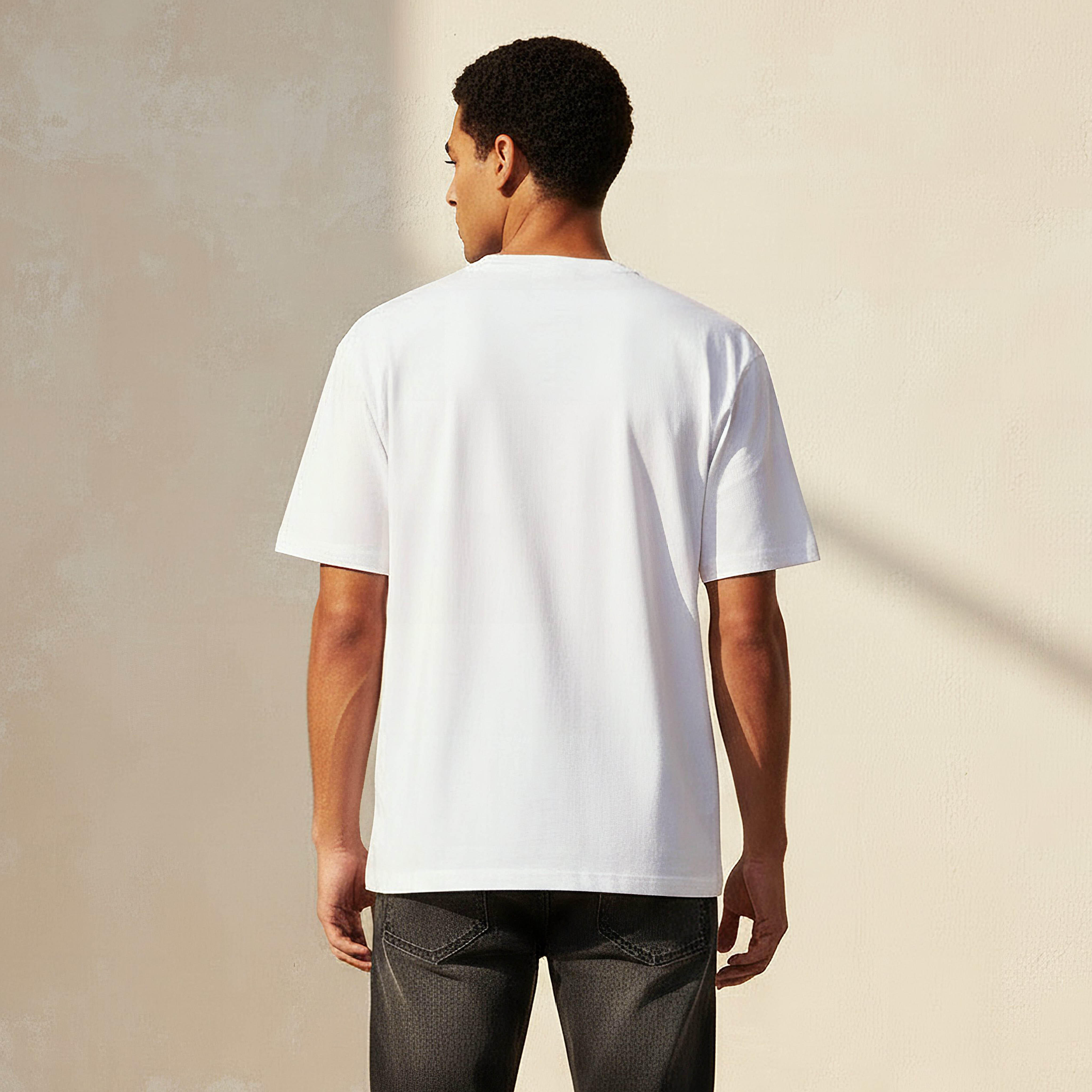Snoopy Print Men Regular Fit Crew Neck Short Sleeves T-shirt-PROMO_SP_AE_2FOR59_110625-image-4