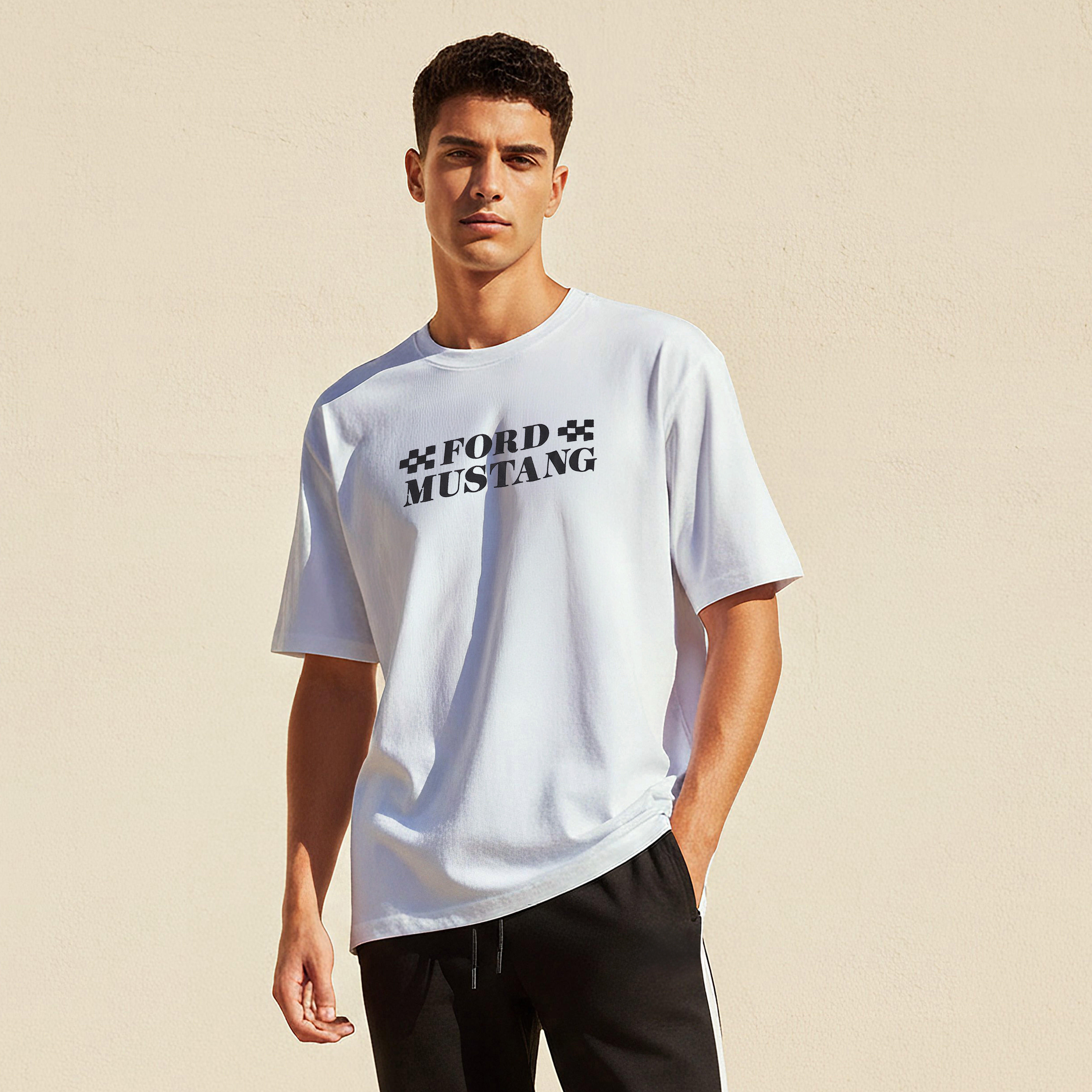 Ford Mustang Print Men Regular Fit Crew Neck Short Sleeve T-shirt-PROMO_SP_AE_2FOR59_110625-image-1