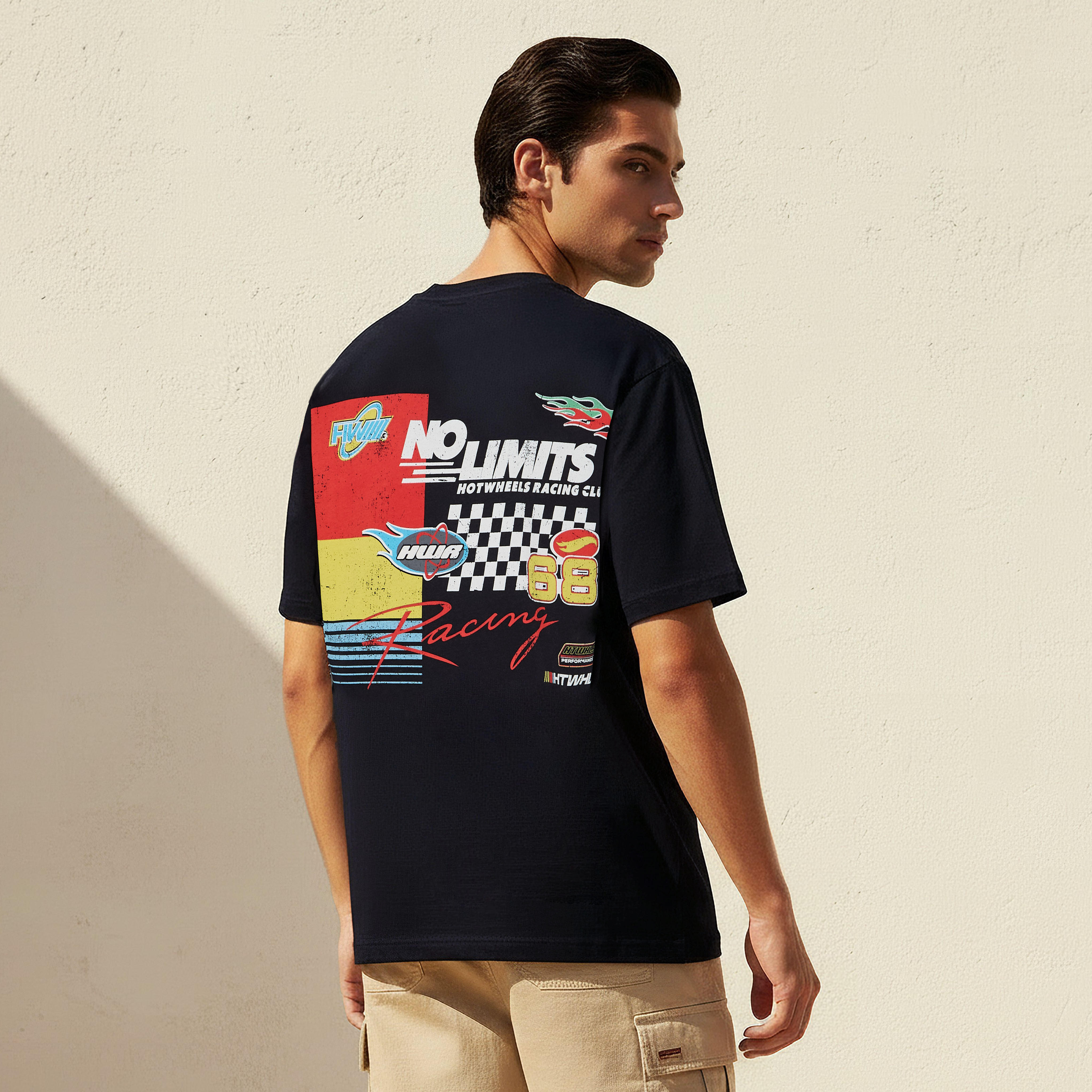Men Regular Fit Crew Neck Short Sleeves Hot Wheels Print T-shirt-PROMO_SP_AE_2FOR59_110625-image-1