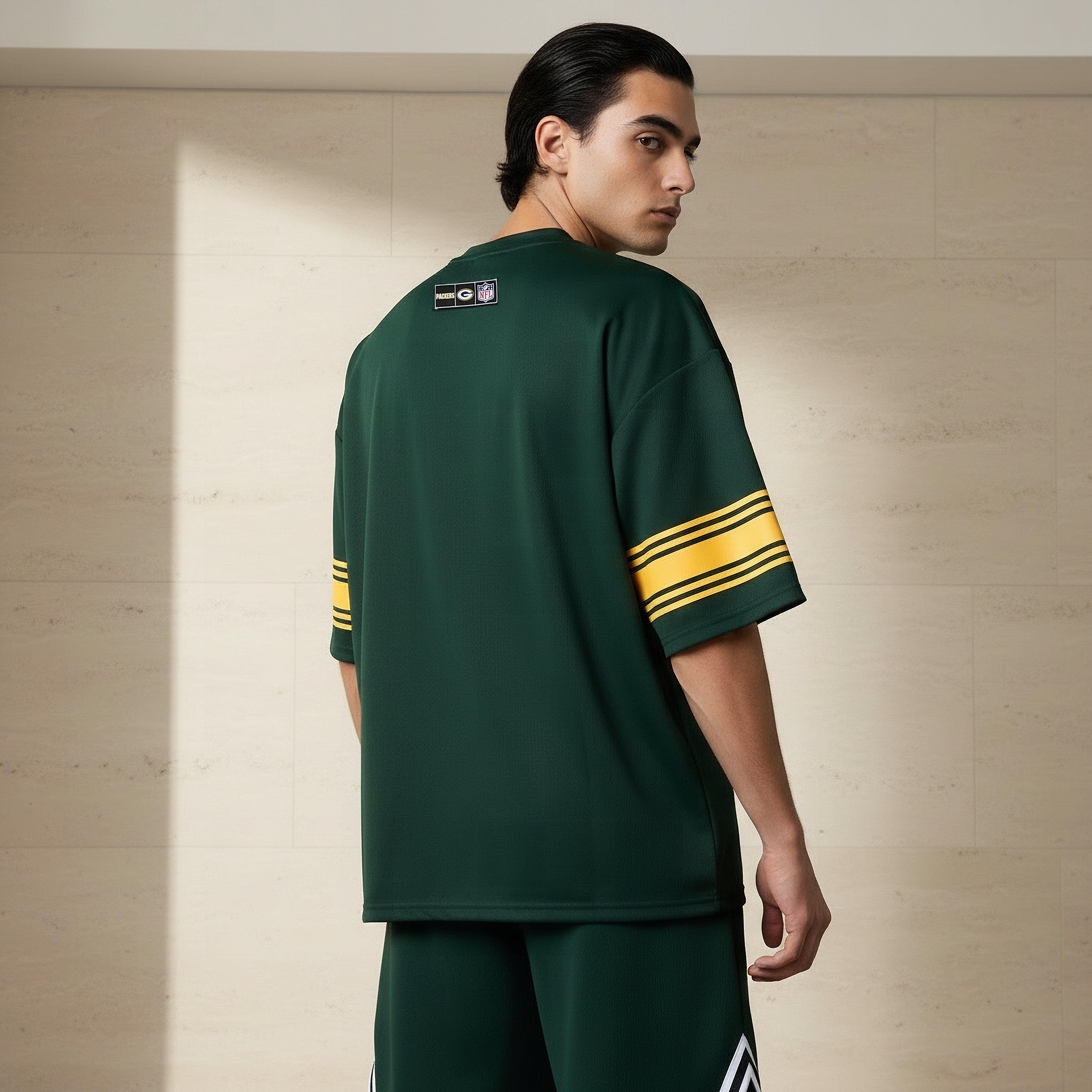 تيشيرت بقصة مريحة وياقة مستديرة وأكمام قصيرة وطبعات للرجال-men-clothing-coordsets-image-4