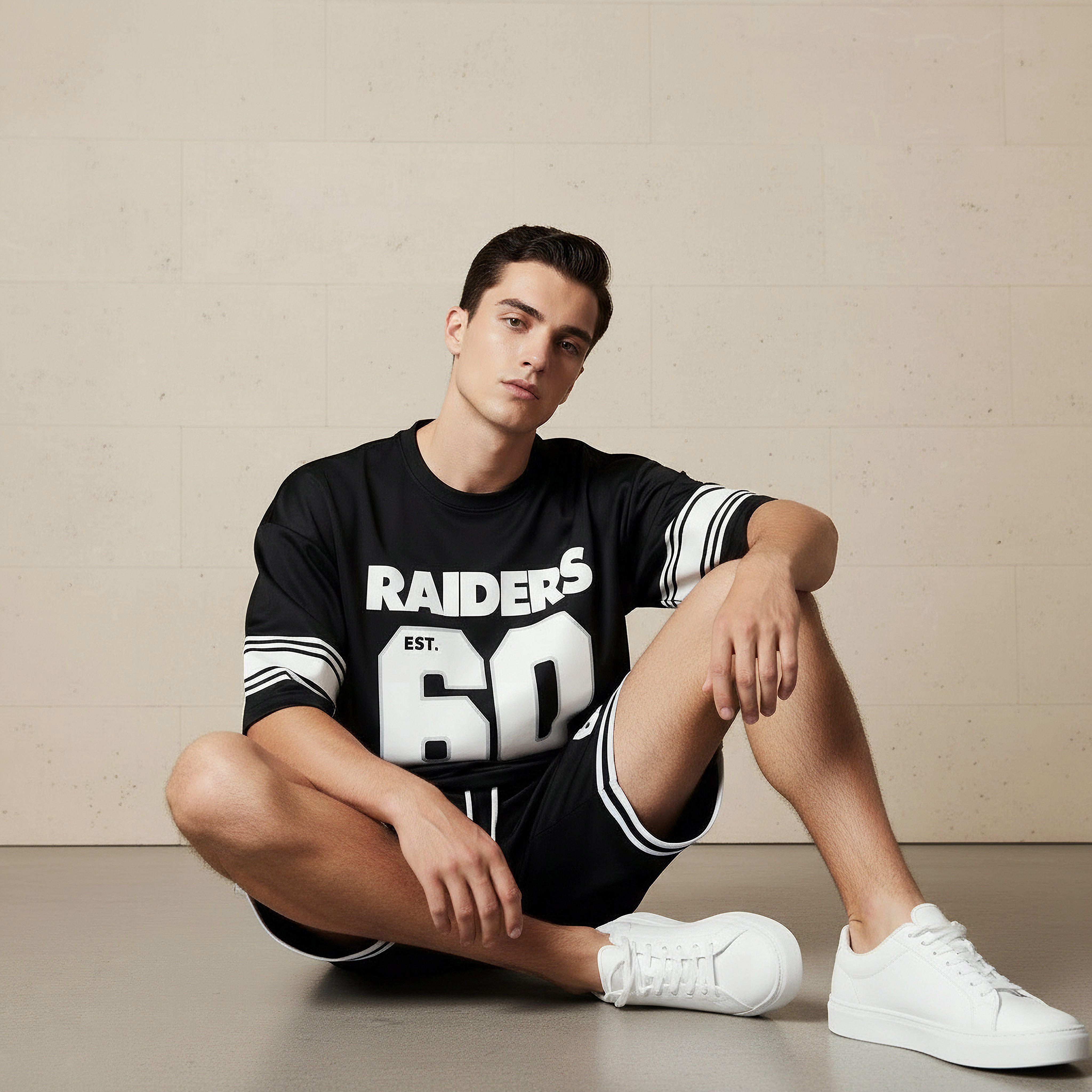 Men Relaxed Fit Round Neck Short Sleeves Green Bay Packers Print T-shirt-men-clothing-coordsets-image-5