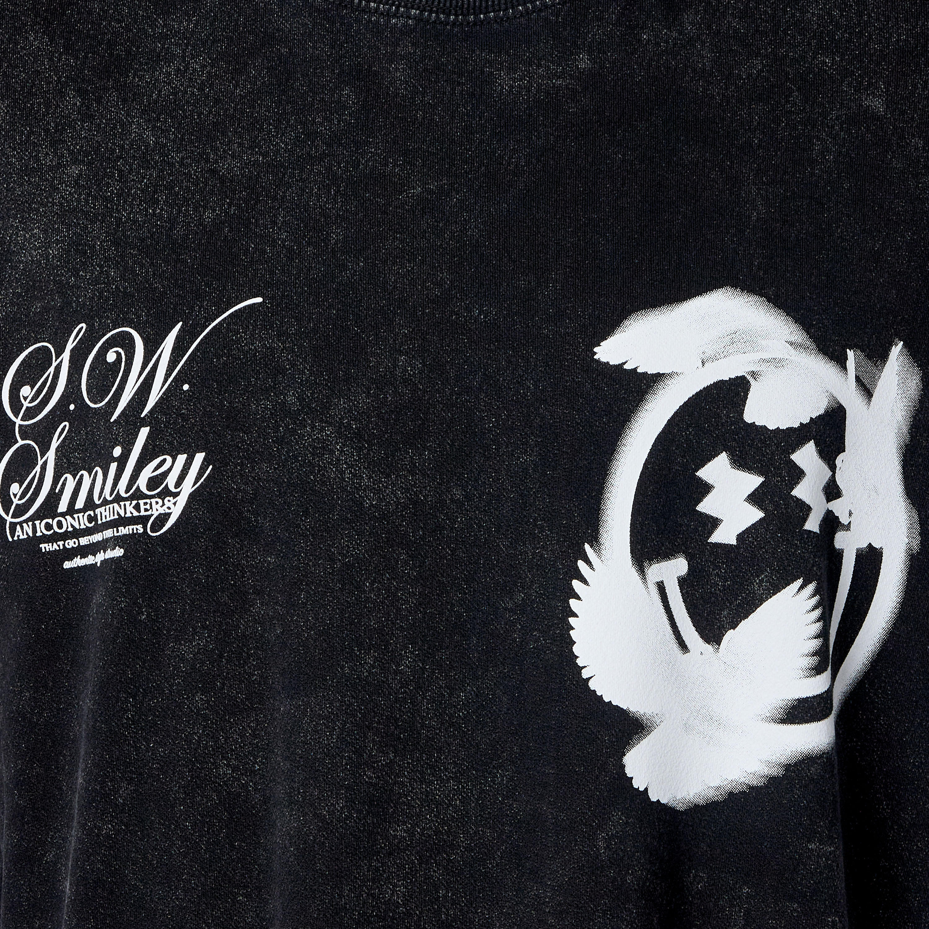 Men Regular Fit Crew Neck Short Sleeve SmileyWorld Print T-shirt-men-clothing-tshirtsandpolos-tshirts-image-2