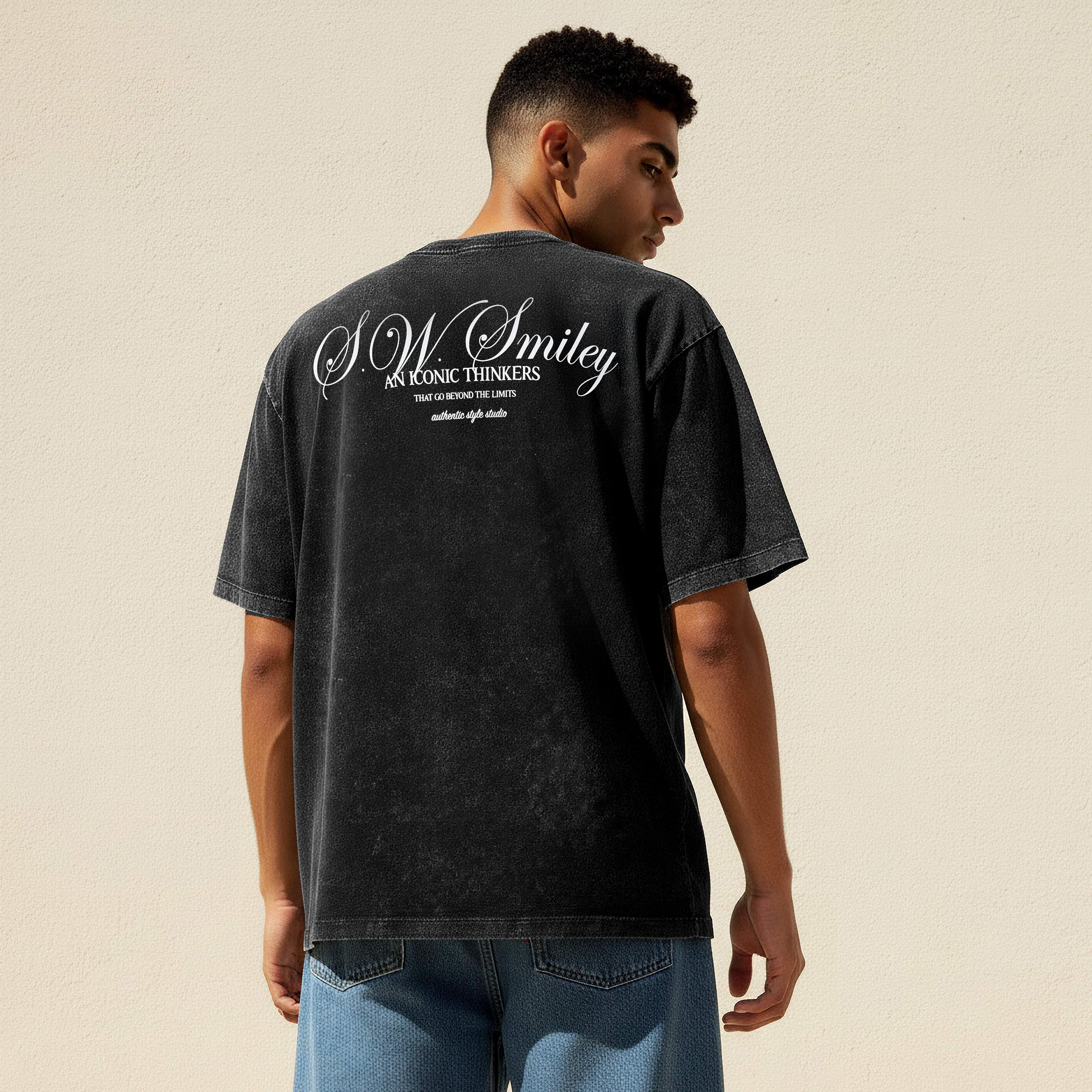 Men Regular Fit Crew Neck Short Sleeve SmileyWorld Print T-shirt-men-clothing-tshirtsandpolos-tshirts-image-4