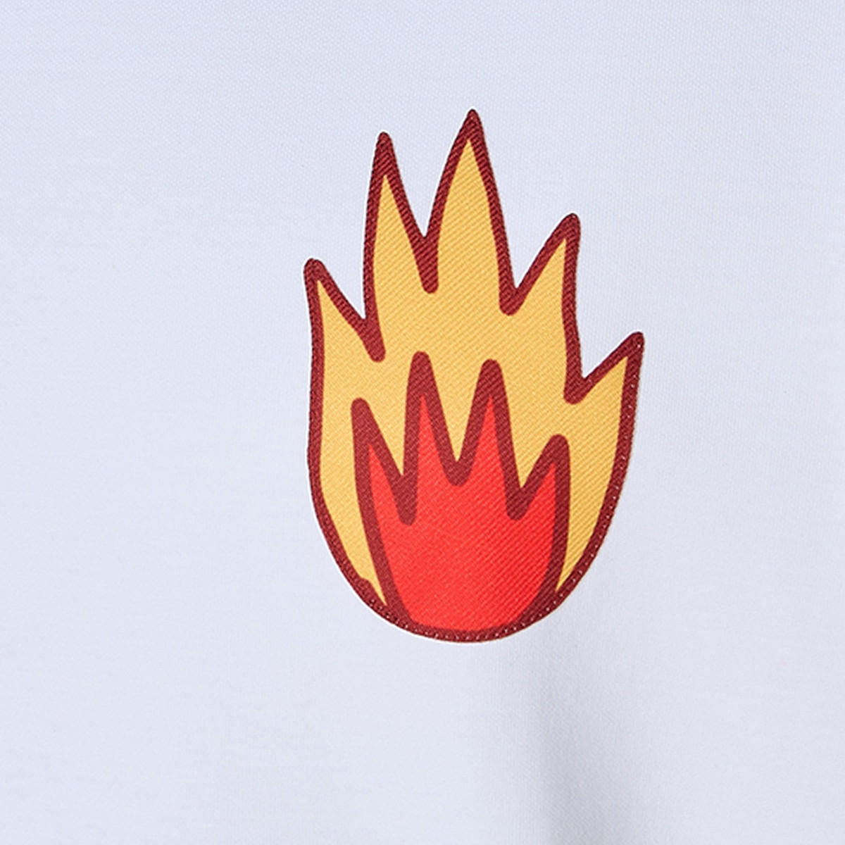 تيشيرت بقصة عادية وياقة ضيقة وأكمام قصيرة وطبعات من ريكاردو كافالو-men-clothing-tshirtsandpolos-tshirts-image-2