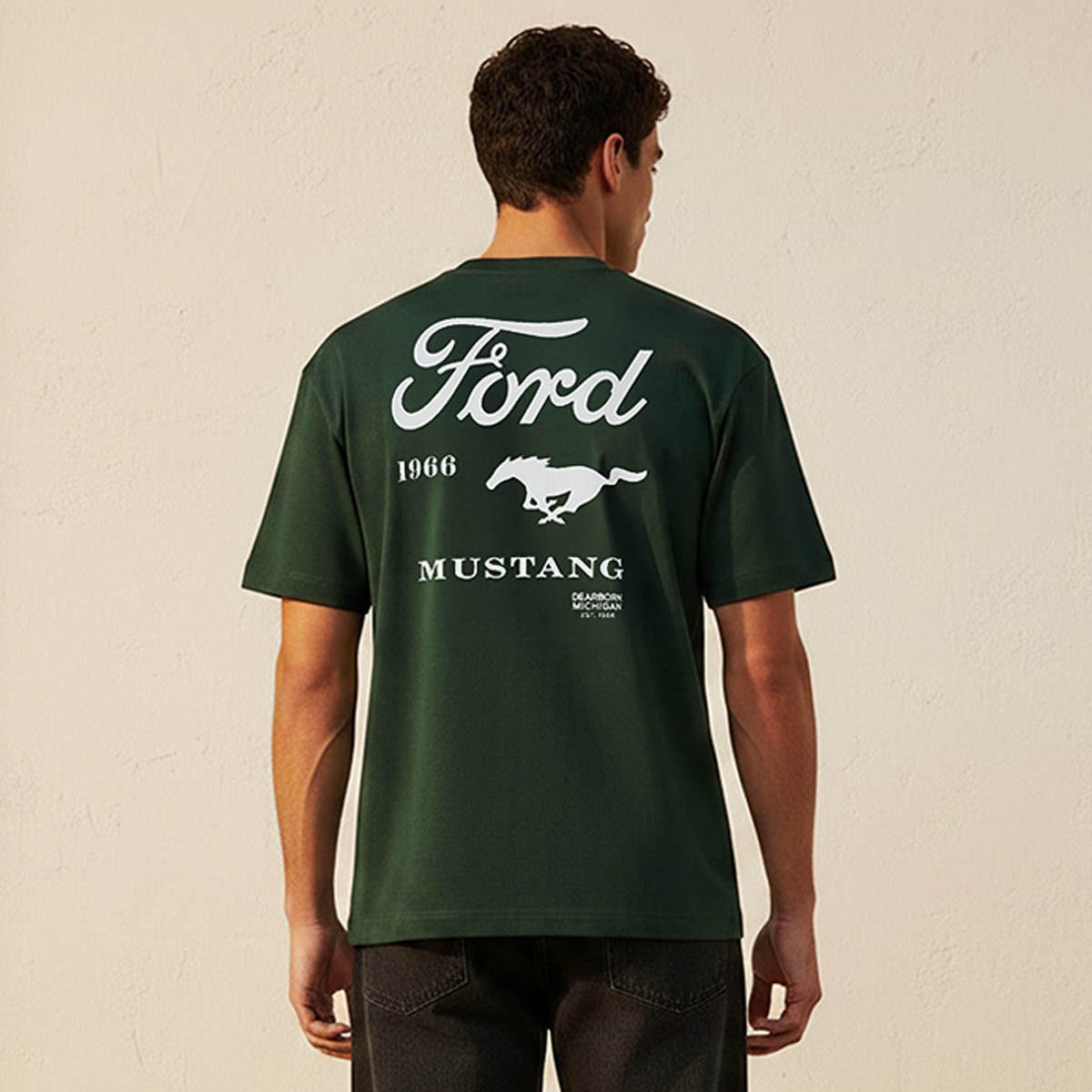 Ford Mustang Regular Fit Crew Neck Short Sleeves Printed T-shirt-men-clothing-tshirtsandpolos-tshirts-image-4