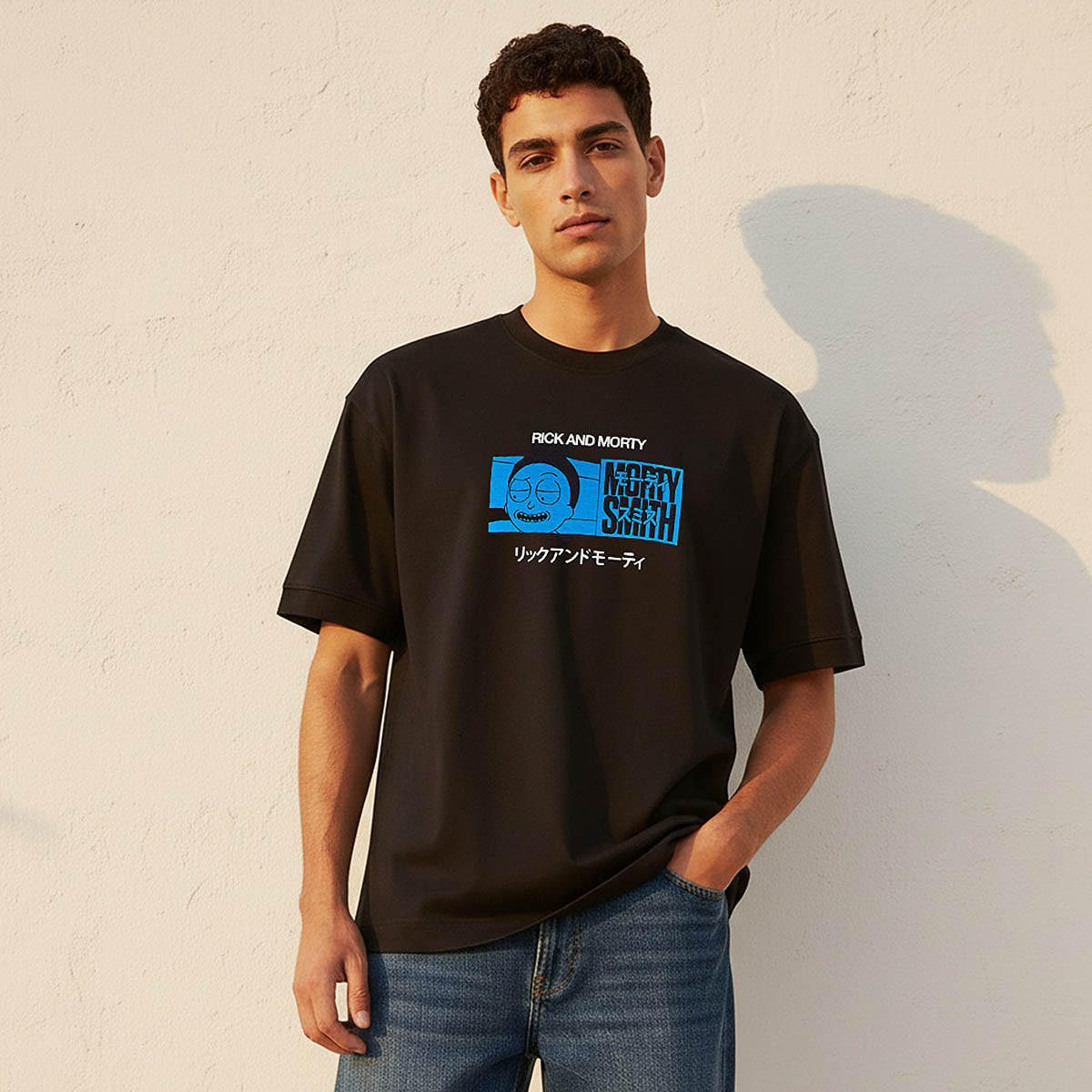 Morty Smith Regular Fit Crew Neck Short Sleeves Printed T-shirt-men-clothing-tshirtsandpolos-tshirts-image-1
