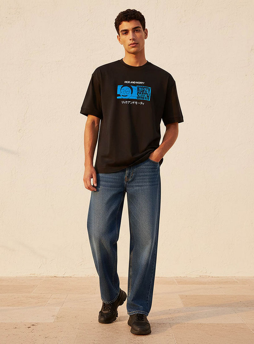 Morty Smith Regular Fit Crew Neck Short Sleeves Printed T-shirt-men-clothing-tshirtsandpolos-tshirts-image-3