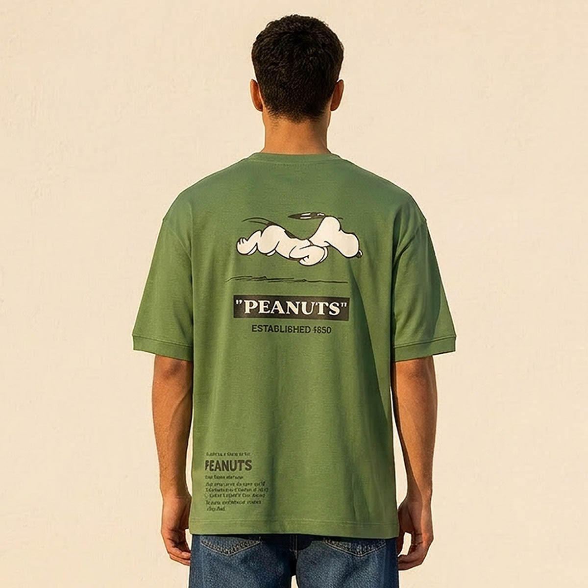 Snoopy Crew Neck Short Sleeves Printed T-shirt-men-clothing-tshirtsandpolos-tshirts-image-4