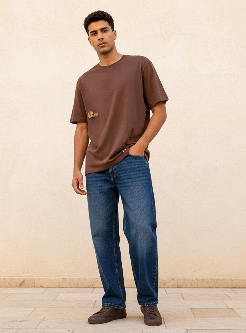 تيشيرت بطبعات وقصة عادية وياقة ضيقة وأكمام قصيرة من فاست آند فيوريوس-men-clothing-tshirtsandpolos-tshirts-image-3