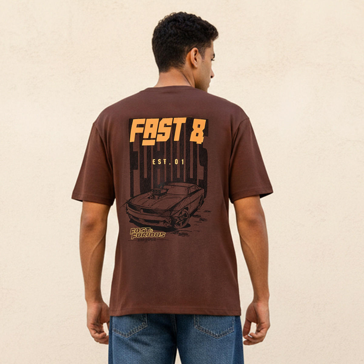 Fast and Furious Regular Fit Crew Neck Short Sleeves Printed T-shirt-men-clothing-tshirtsandpolos-tshirts-image-4