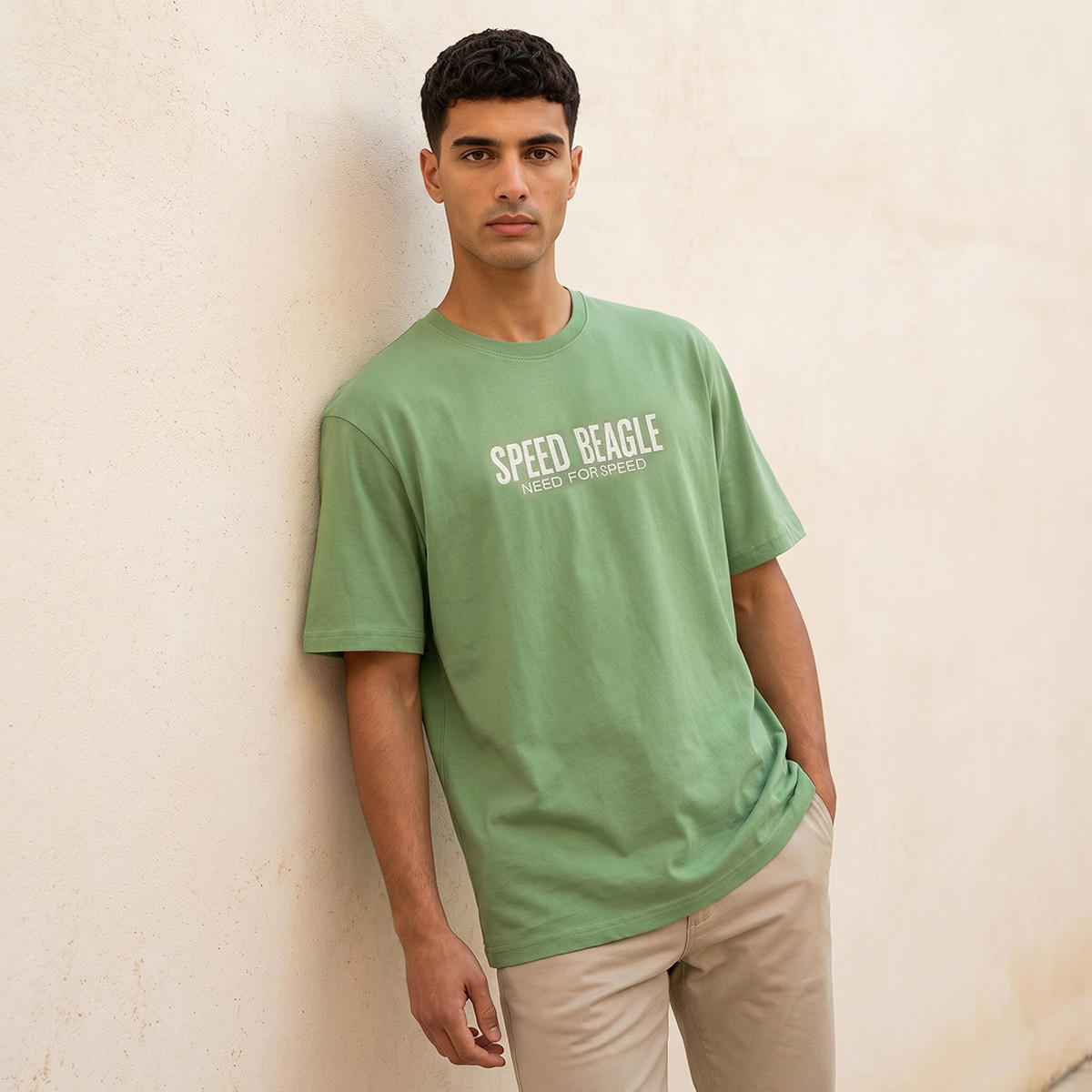 Peanuts Regular Fit Crew Neck Short Sleeves Printed T-shirt-men-clothing-tshirtsandpolos-tshirts-image-1