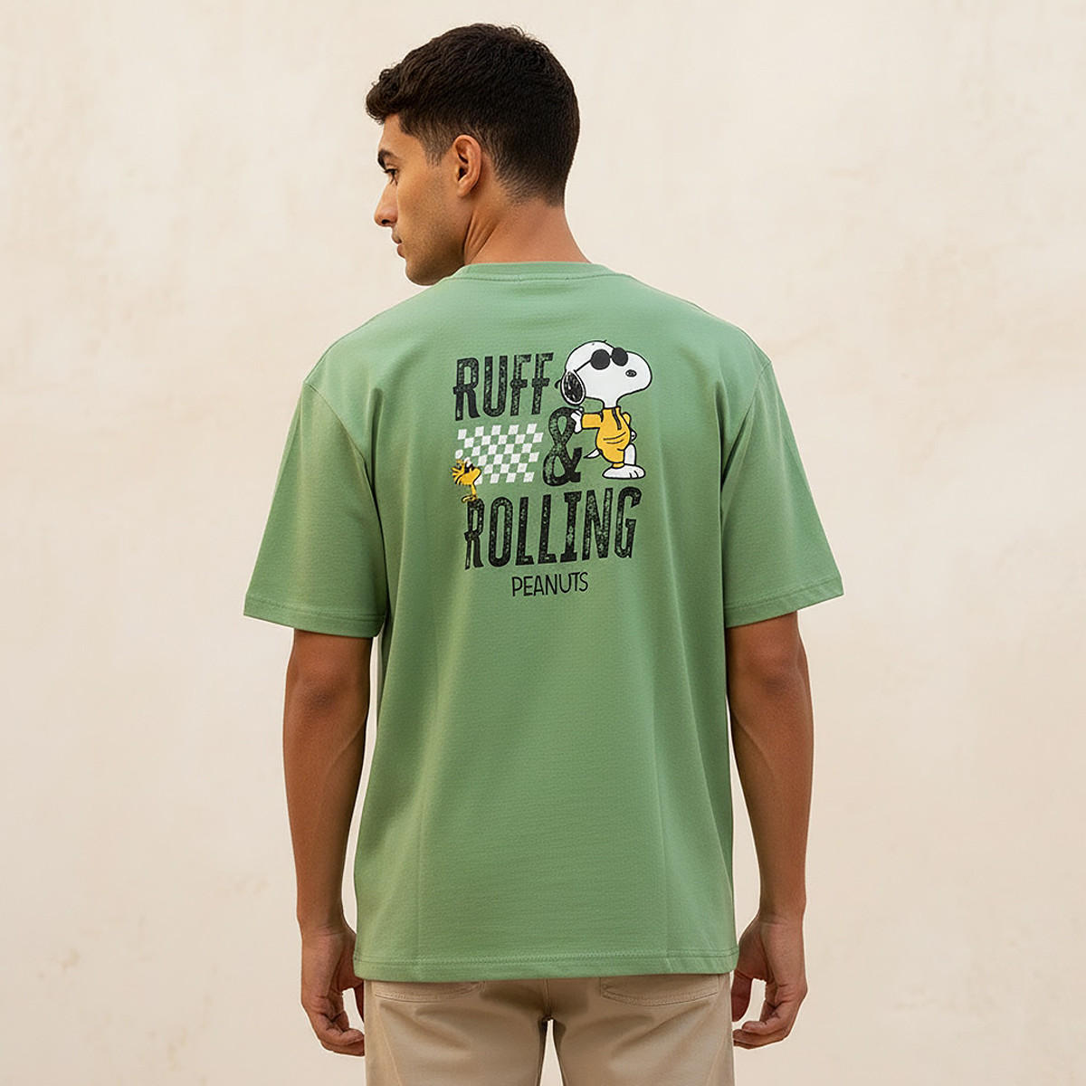 Peanuts Regular Fit Crew Neck Short Sleeves Printed T-shirt-men-clothing-tshirtsandpolos-tshirts-image-4
