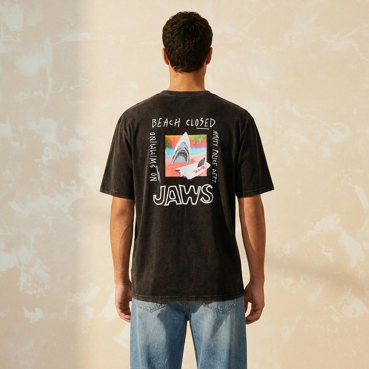 Jaws Regular Fit Crew Neck Short Sleeves T-shirt-men-clothing-tshirtsandpolos-tshirts-image-4