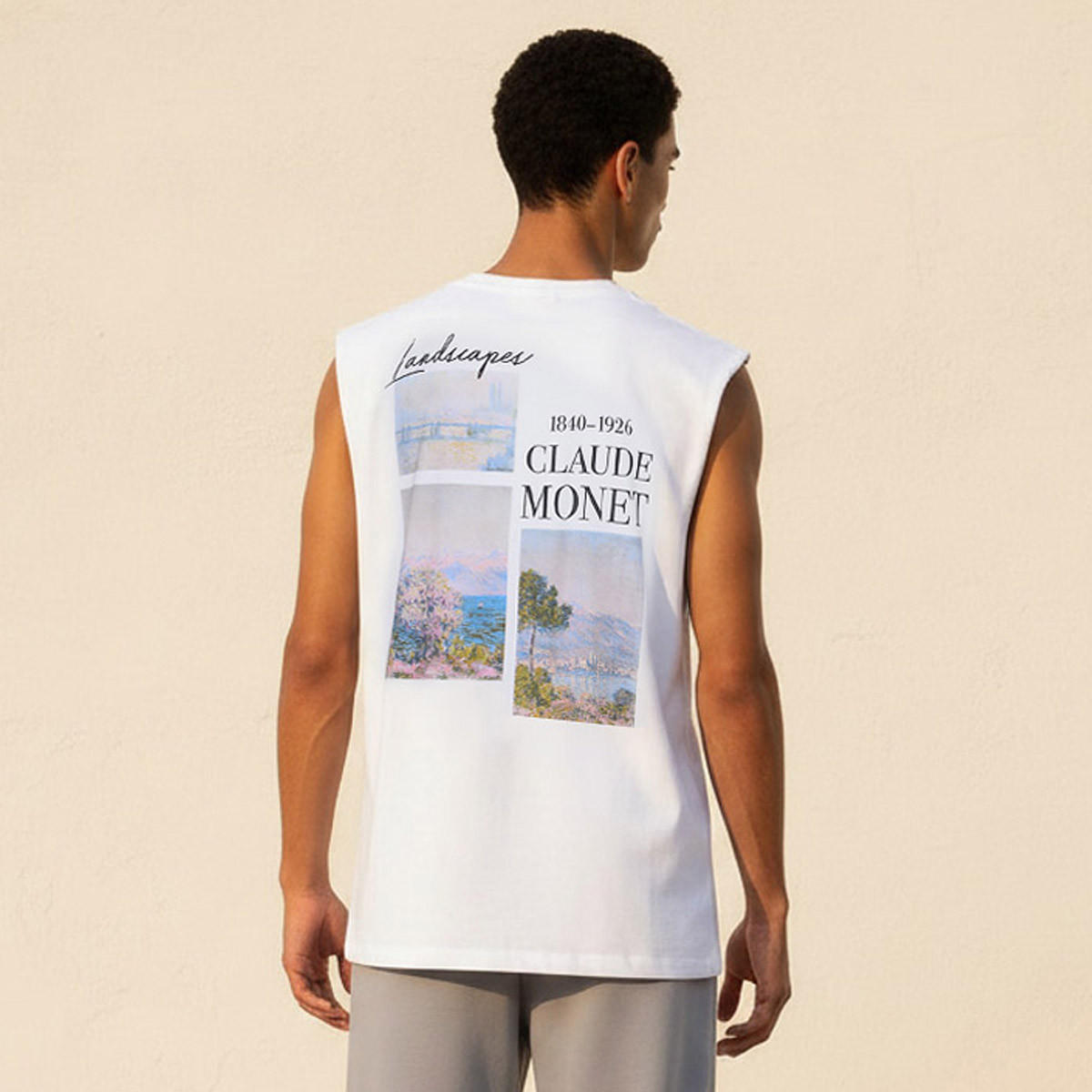 Claude Monet Men Regular Fit Crew Neck Sleeveless T-shirt-men-clothing-tshirtsandpolos-tshirts-image-4