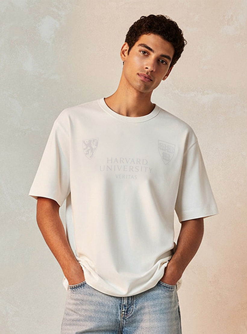 Harvard University Regular Fit Crew Neck Short Sleeves T-shirt-men-clothing-tshirtsandpolos-tshirts-image-1